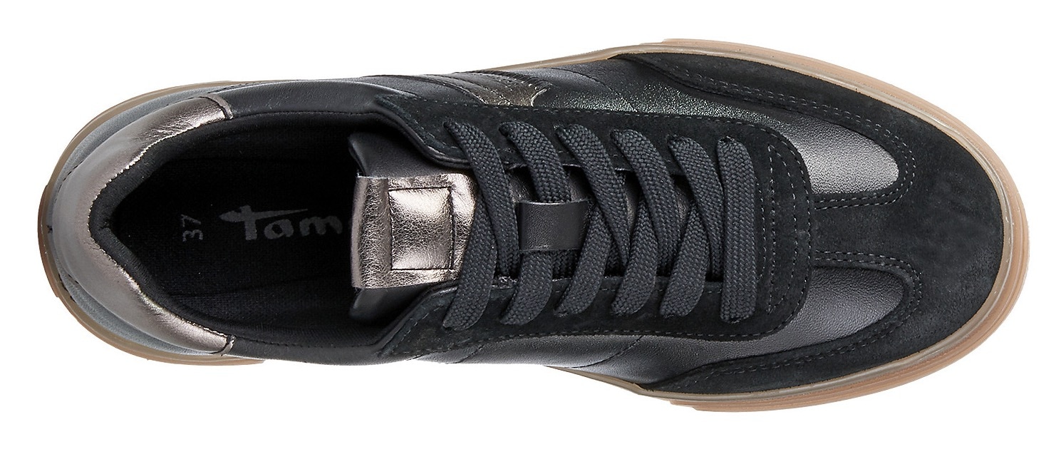 Tamaris Plateausneaker, Schnürschuh, Halbschuh, Freizeitschuh mit gepolstertem Schaftrand
