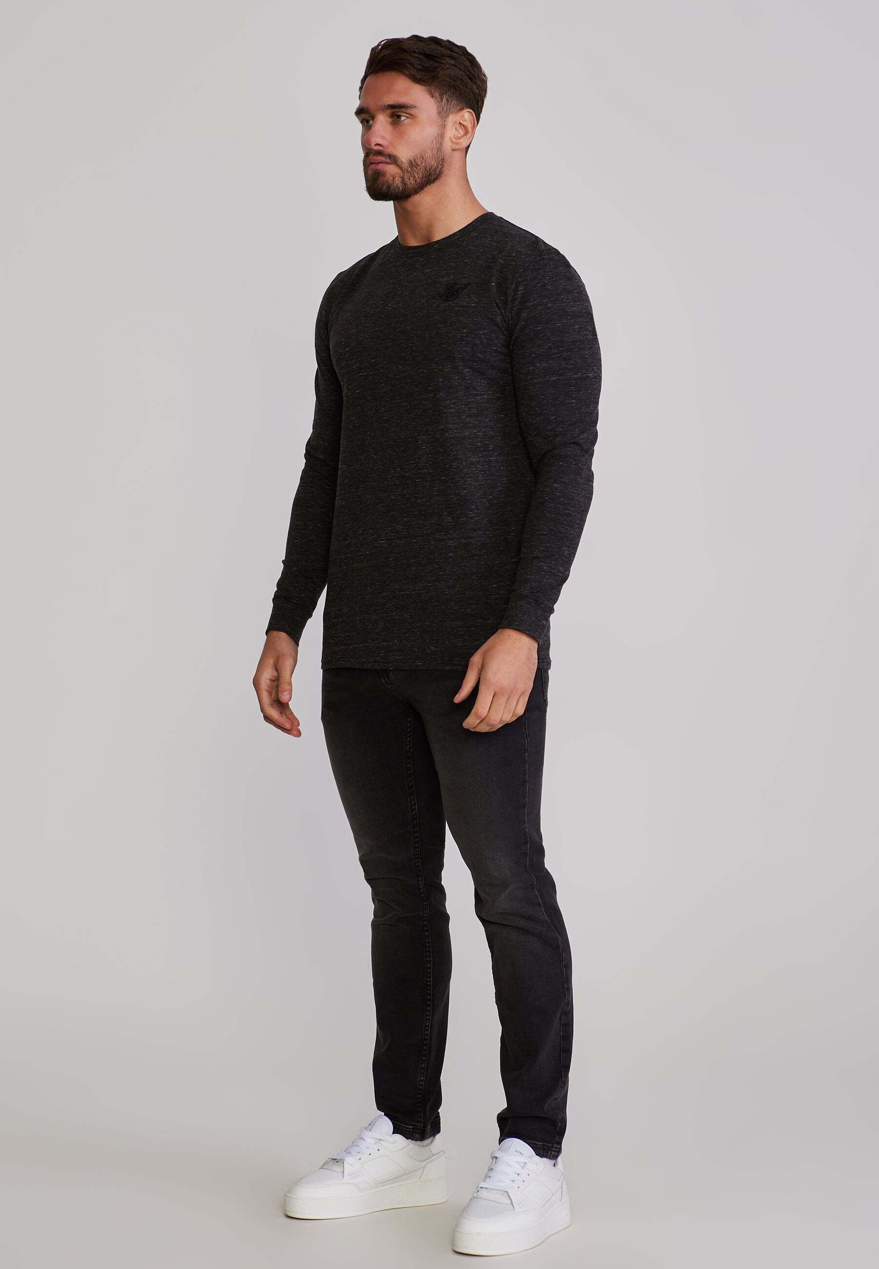 Siksilk T-shirt à manches longues »Siksilk Langarmshirt Marl«