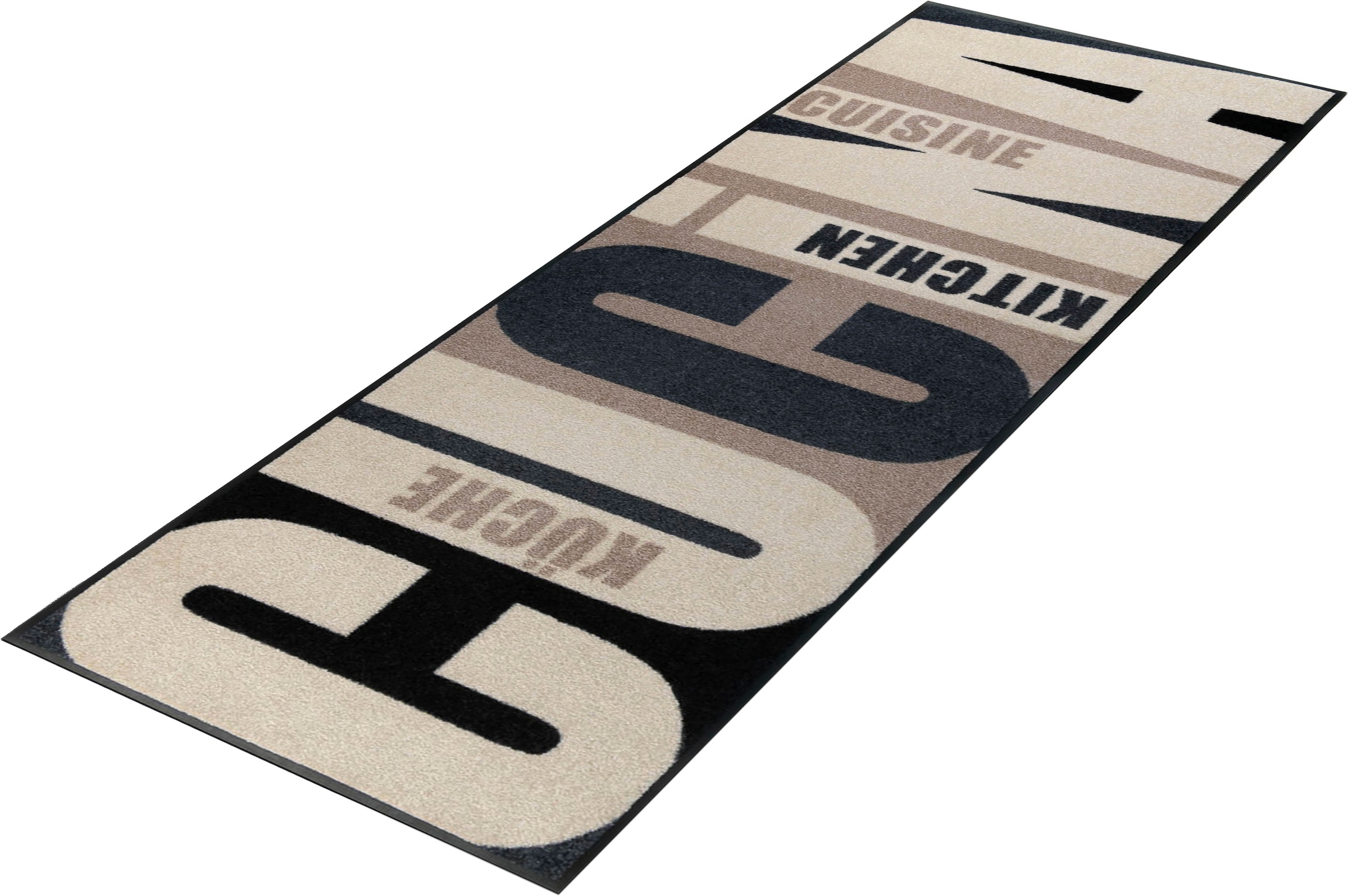 Image of wash+dry by Kleen-Tex Küchenläufer »Cucina pura«, rechteckig, 7 mm Höhe, mit Spruch, In- und Outdoor geeignet, waschbar, Küche bei Ackermann Versand Schweiz