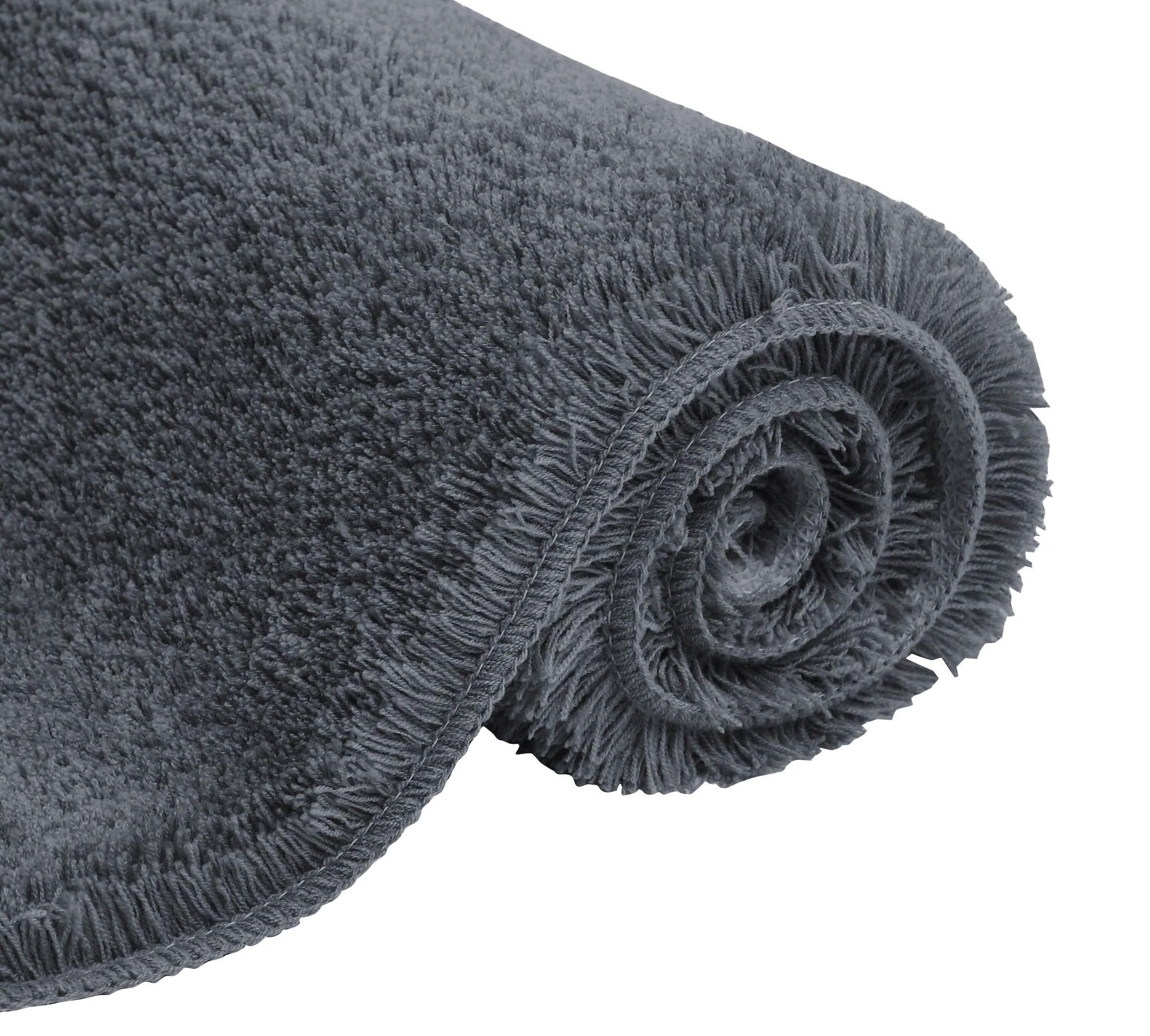 my home Badematte »Merida, Badvorleger, Badezimmer Teppich«, rutschhemmend beschichtet, fussbodenheizungsgeeignet-schnell trocknend-strapazierfähig, Badteppich, Uni Farben, rechteckig, rund & als 2-tlg. Set erhältlich
