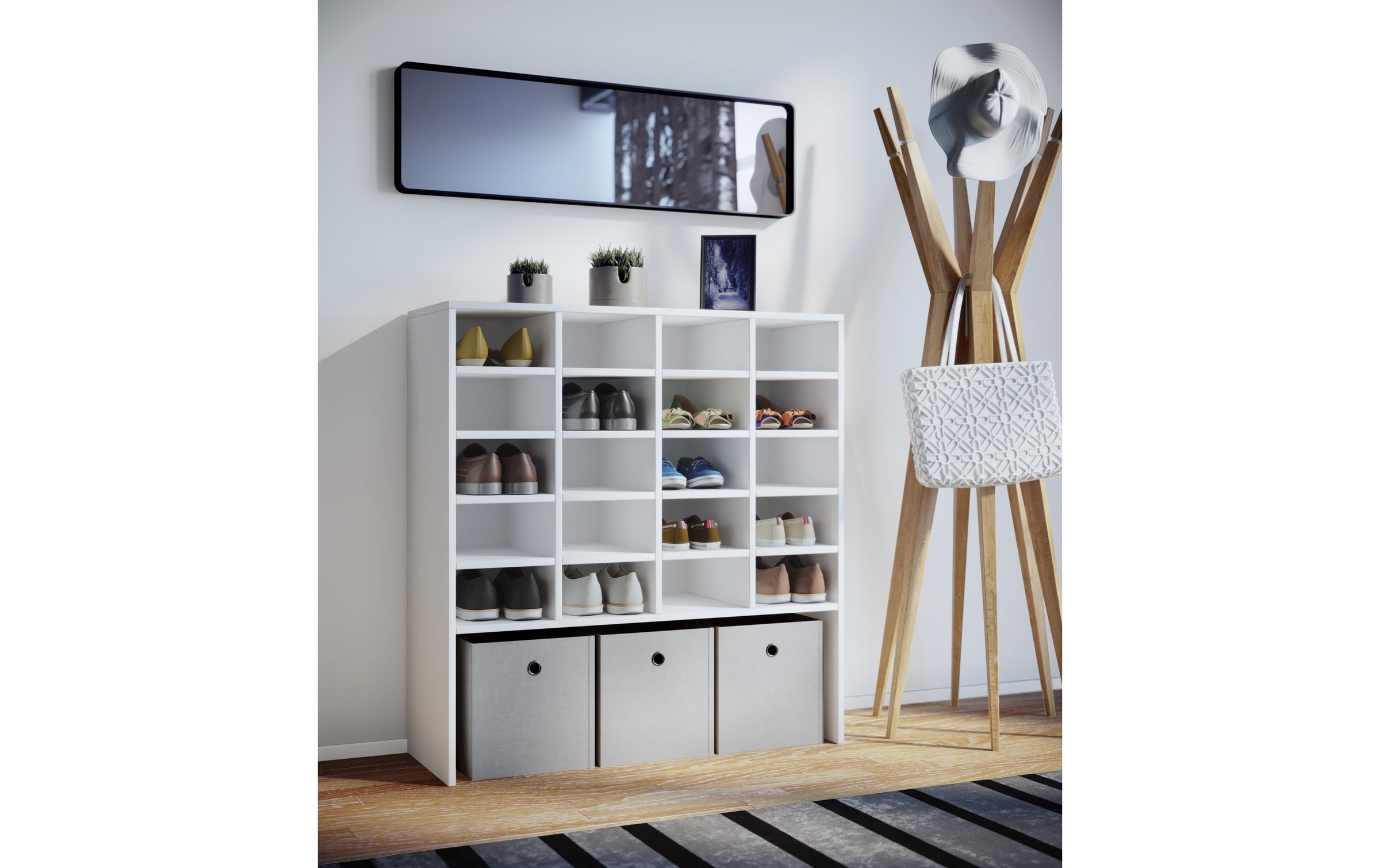 VCM Armoire à chaussures »Hinsol XL 92 x 99 cm«