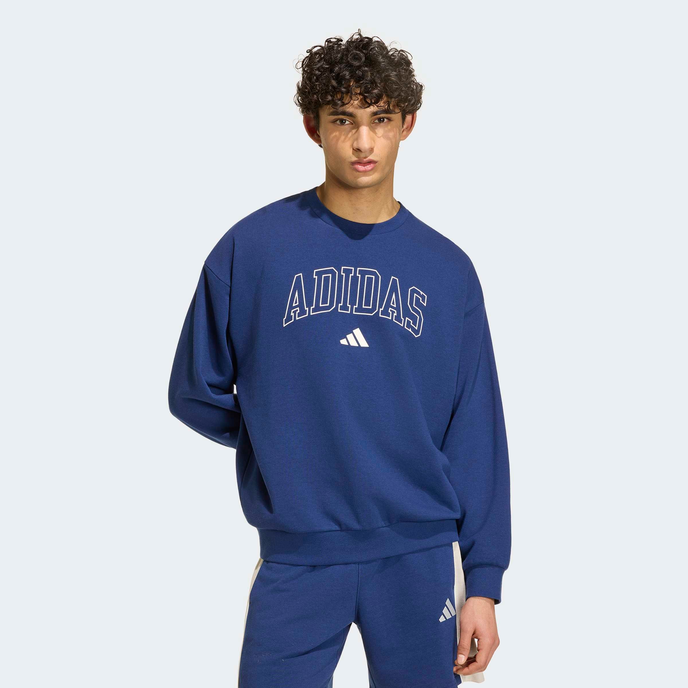 Image of adidas Sportswear Sweatshirt "SEASONAL ESSENTIALS COLLEGIATE FRENCH TERRY CREW"