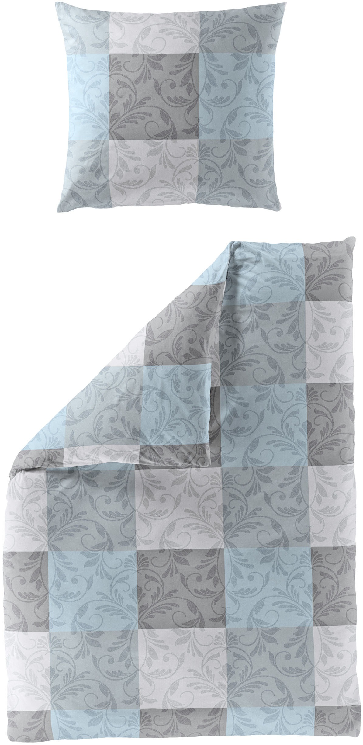 Image of BIERBAUM Bettwäsche "3092" 2 Stk. Biber, 100 % Baumwolle, pflegeleicht, kuschelig weich