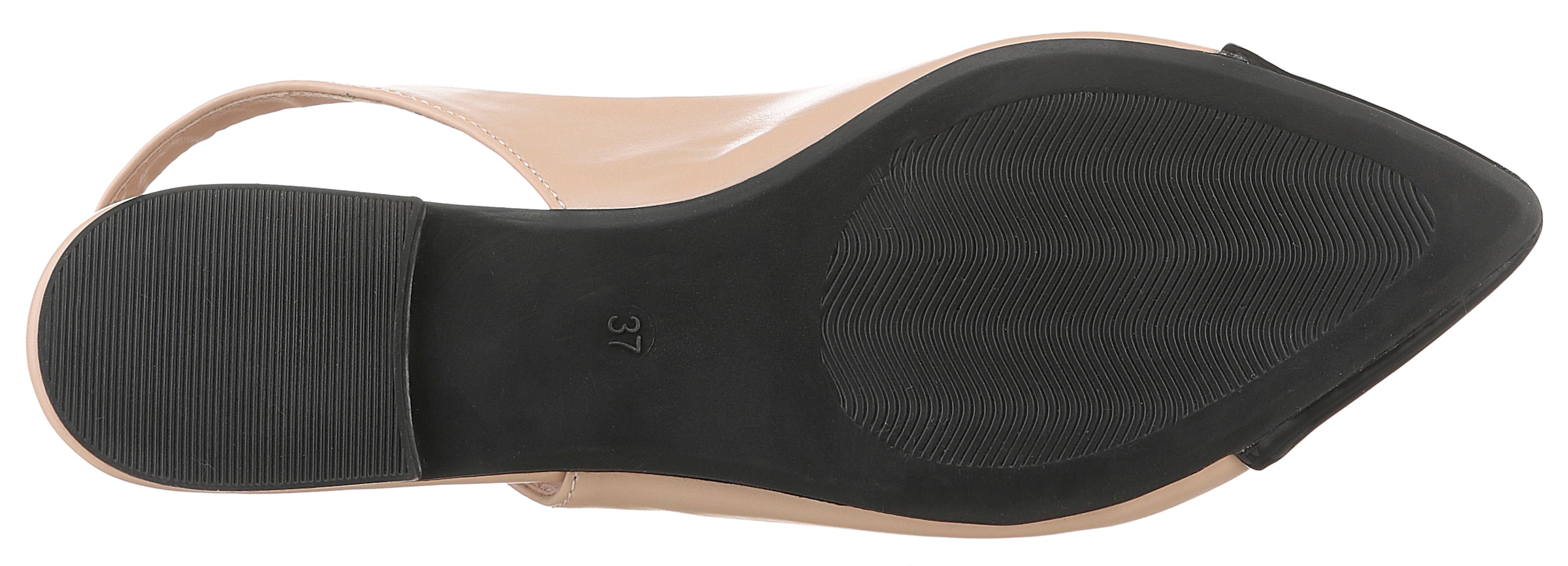 Aniston SHOES Slingpumps, Flat, Sommerschuh, Lackspitze - in schmaler Form