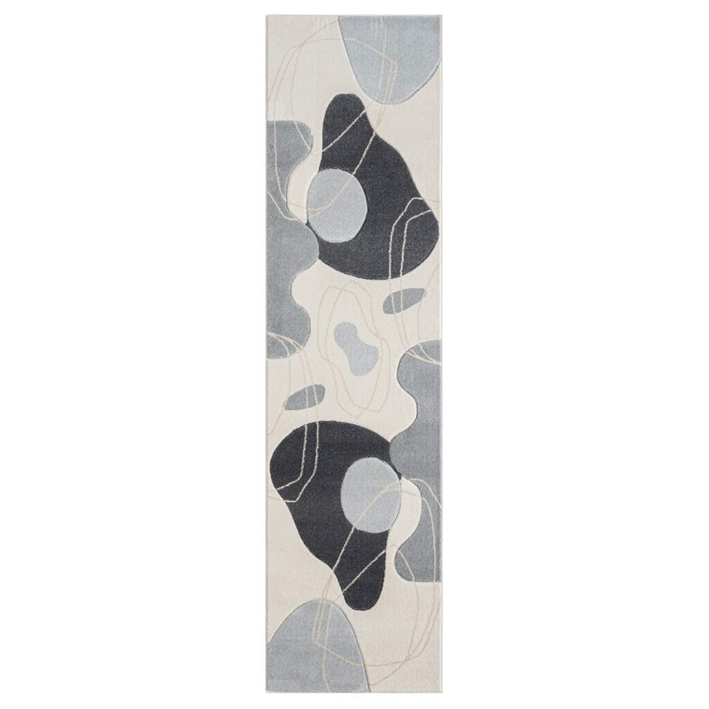 Carpet City Teppich »BONITO 7158«, rechteckig, 11 mm Höhe, Läufer, Flachflor, Hochtief-Muster/ 3D-Effekt, Geo-Muster, Wohnzimmer