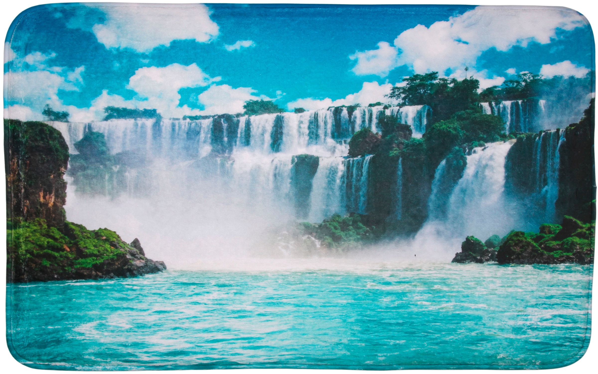 Image of Sanilo Badematte »Wasserfall«, Höhe 15 mm, schnell trocknend, Memory Schaum bei Ackermann Versand Schweiz