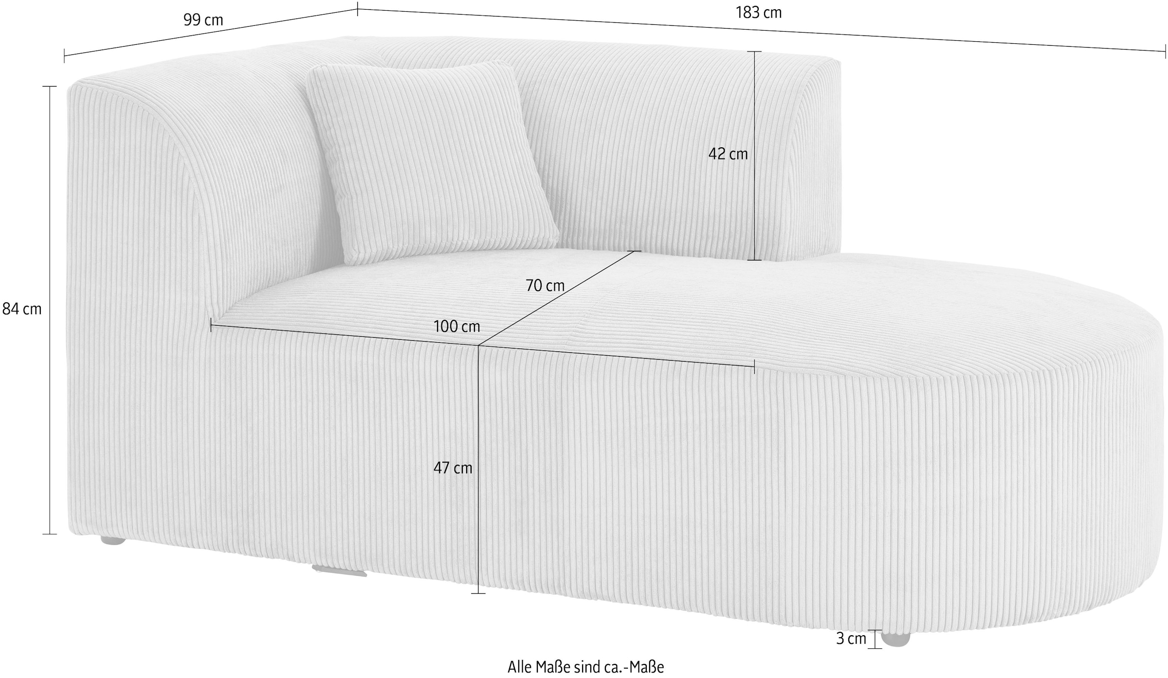 GOODproduct Sofa-Eckelement »Alesund« als Einzelelement oder Modulteil