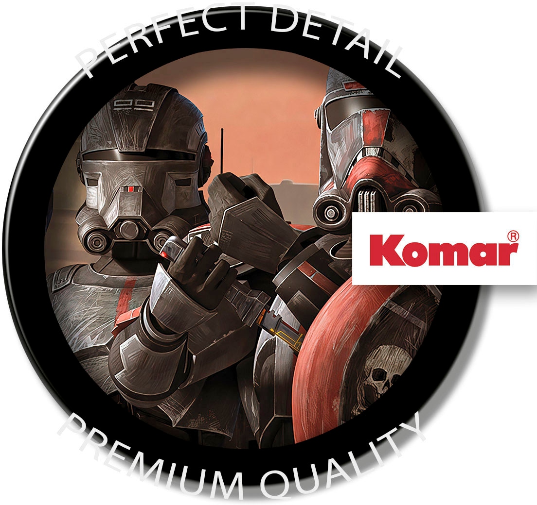 Komar Leinwandbild »Star Wars Bad Batch Squad - Grösse 90 x 40 cm«, Disney, (1 St., 90 x 40 cm (Breite x Höhe), Keilrahmenbild mit Echtholzrahmen, Kinderzimmer