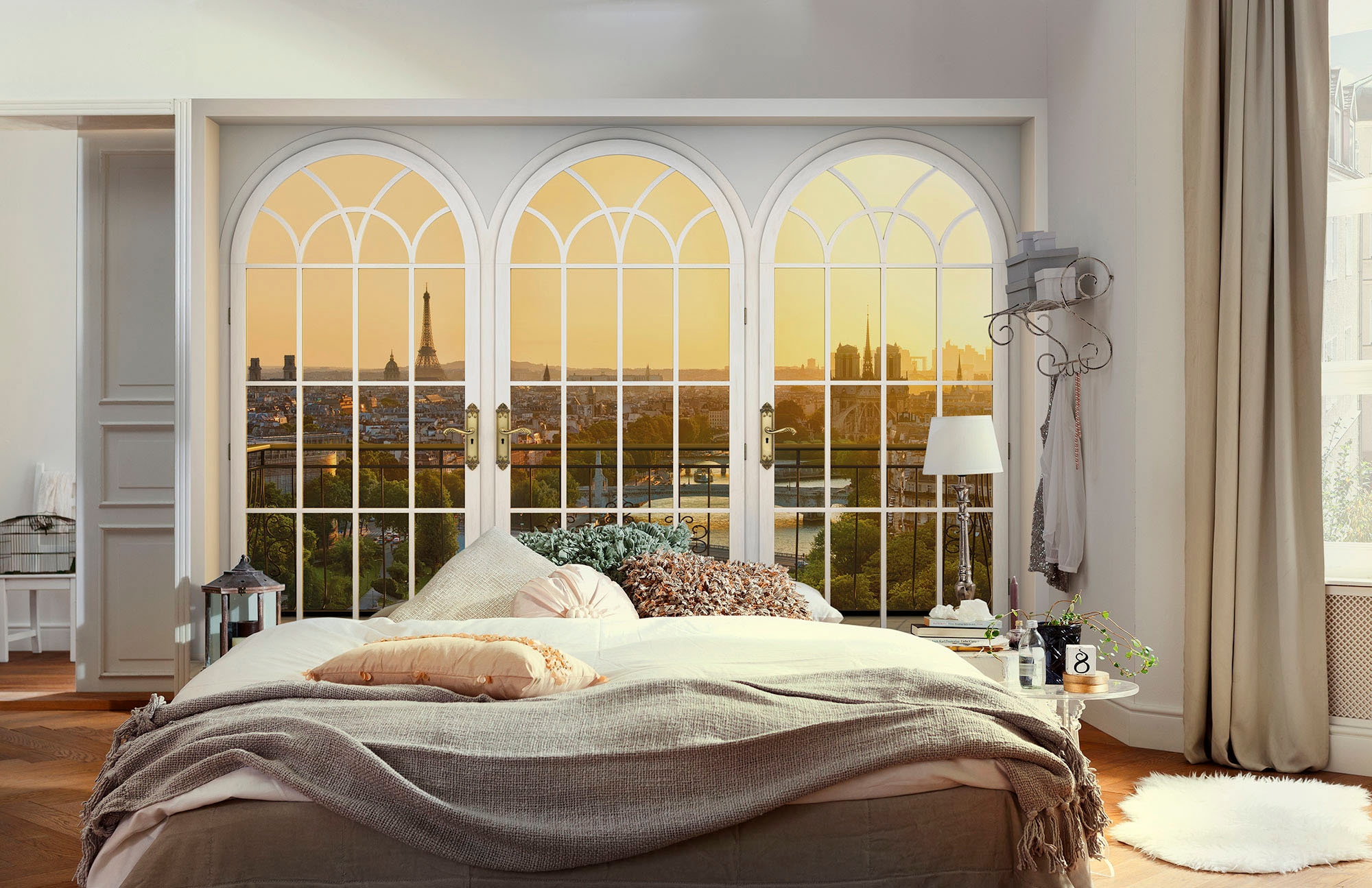 Komar Vliestapete »Digitaldruck Vlies - Belle Vue - Grösse 400 x 260 cm«, bedruckt, Wohnzimmer, Schlafzimmer