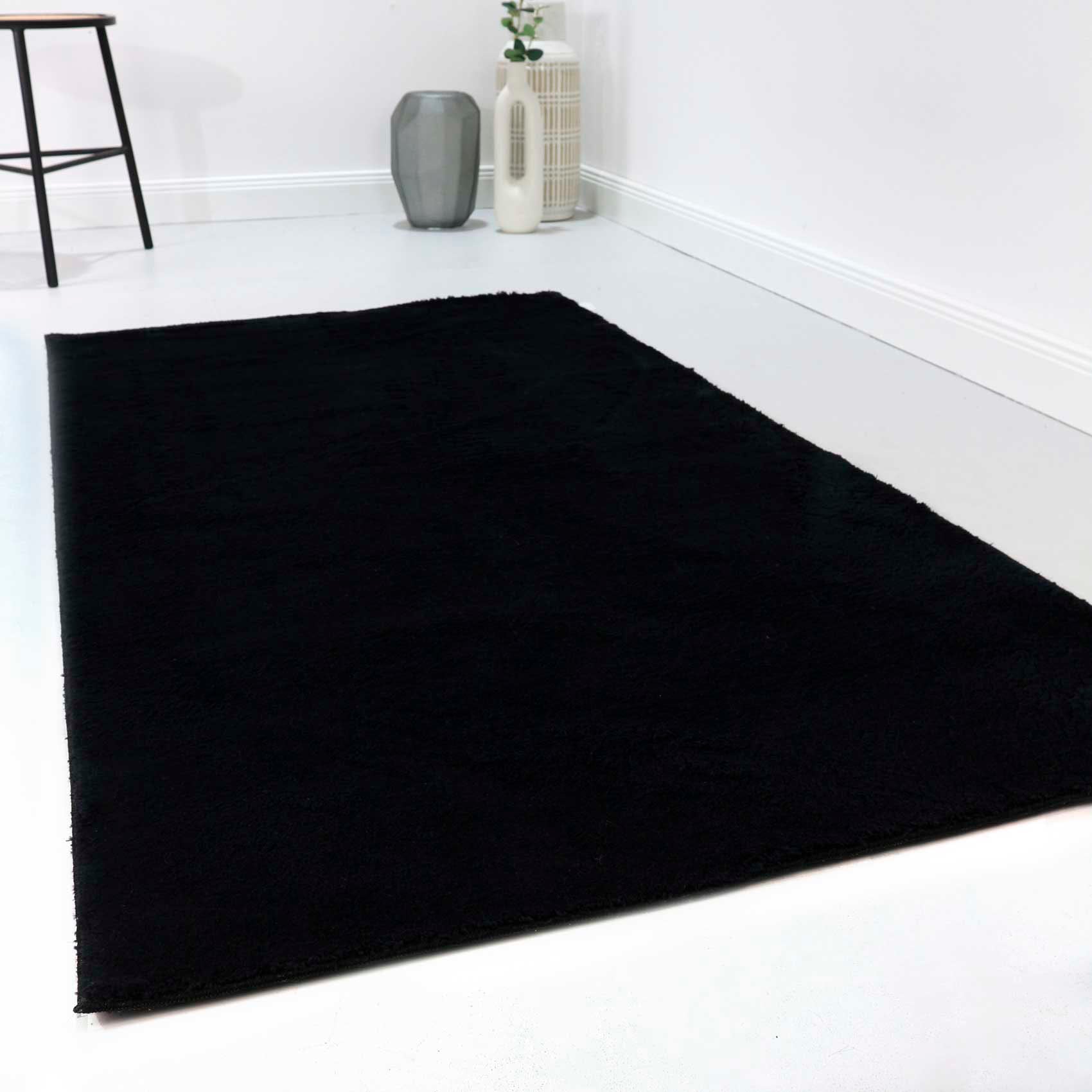 Image of Homie Living Teppich "Lago" rechteckig 19 mm Höhe Kurzflor, Uni Farben, ideal im Wohnzimmer & Schlafzimmer