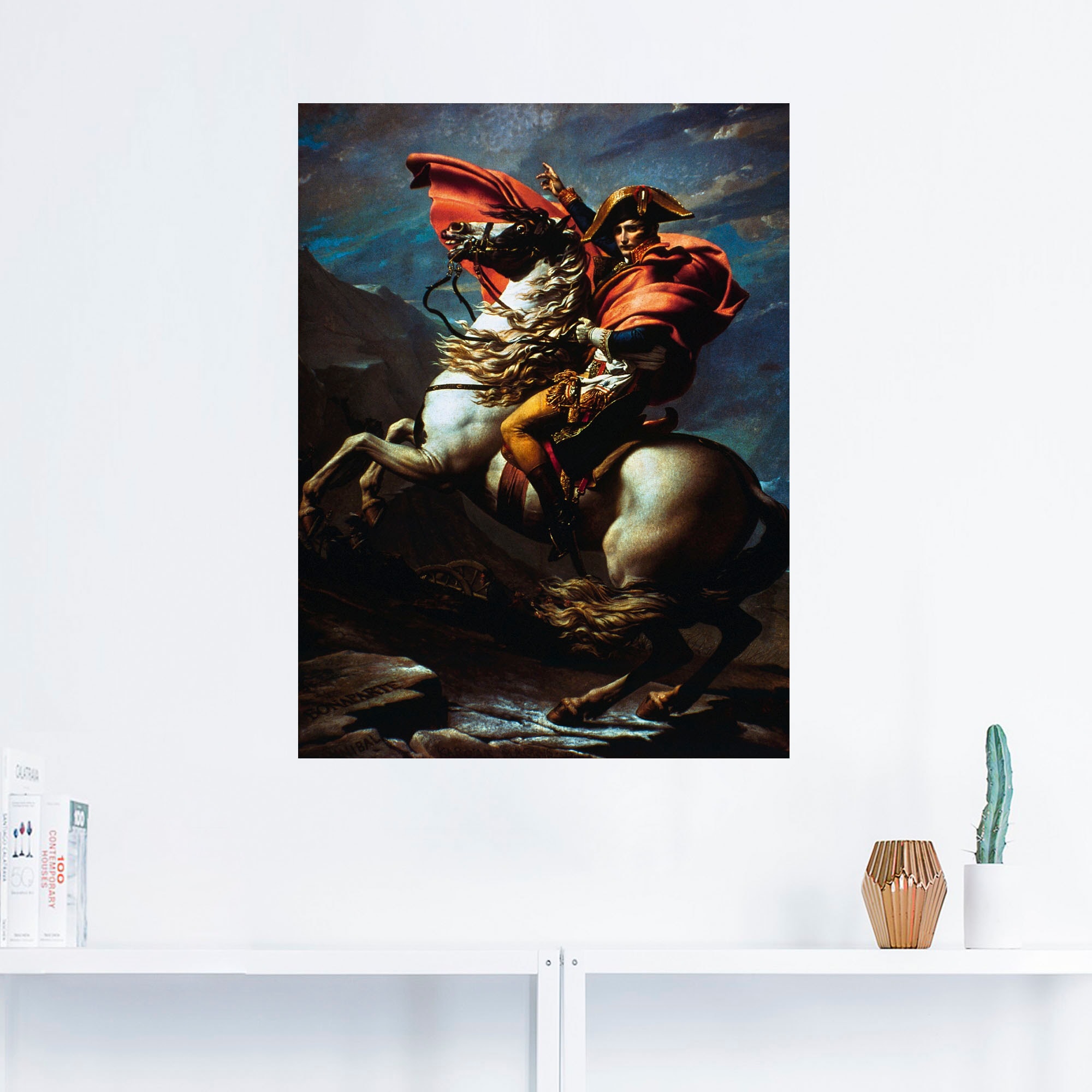 Artland Wandbild »Napoleon überquert die Alpen, 1800 II«, Menschen, (1 St.), als Alubild, Leinwandbild, Wandaufkleber oder Poster in versch. Grössen