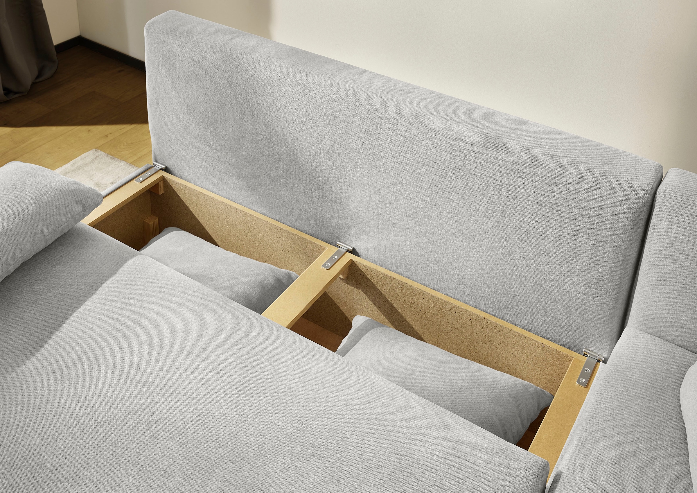 Jockenhöfer Gruppe Canapé d'angle »Nivaris L-Form, B: 197 cm« avec fonction couchage & coffre de lit, notre prix permanent le plus bas