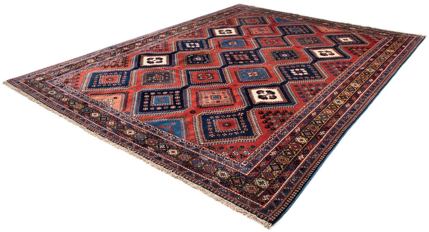 Image of morgenland Orientteppich »Perser - Nomadic - 340 x 253 cm - rot«, rechteckig, 10 mm Höhe, Wohnzimmer, Handgeknüpft, Einzelstück mit Zertifikat bei Ackermann Versand Schweiz