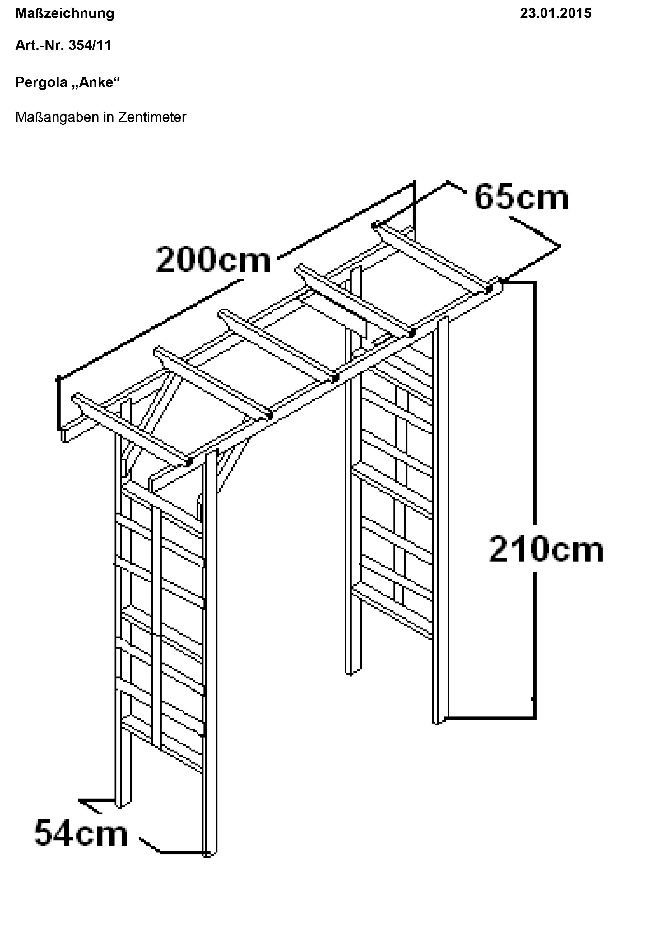 promadino Rosenbogen »Pergola Anke«, BxTxH: 200x60x210 cm, mit Türen
