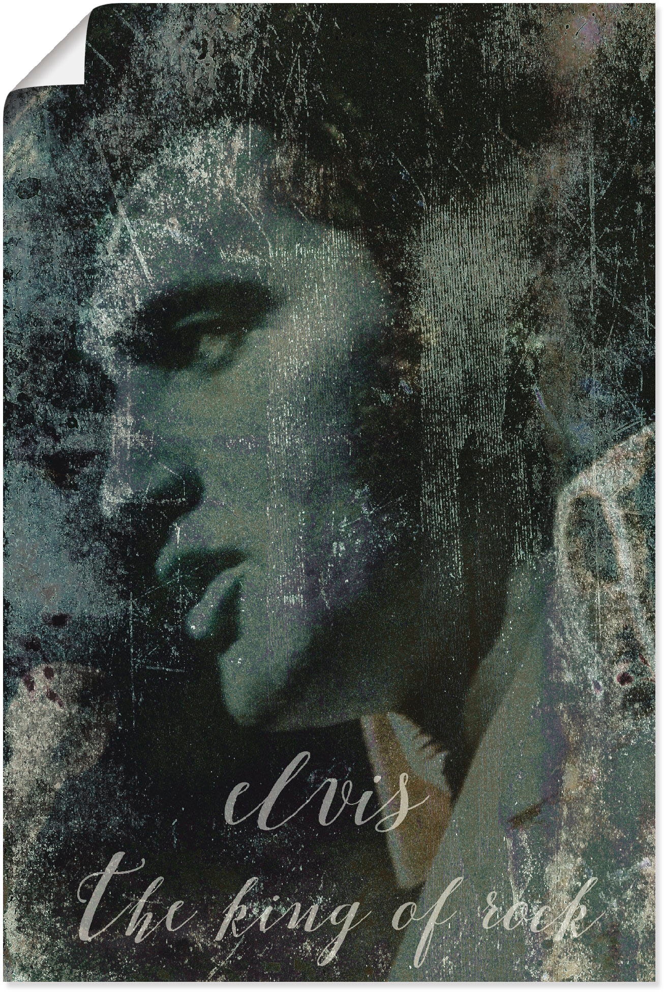 Image of Artland Wandbild "Elvis the King" Musiker 1 Stk. tlg. als Alubild, Leinwandbild, Poster in verschied. Grössen
