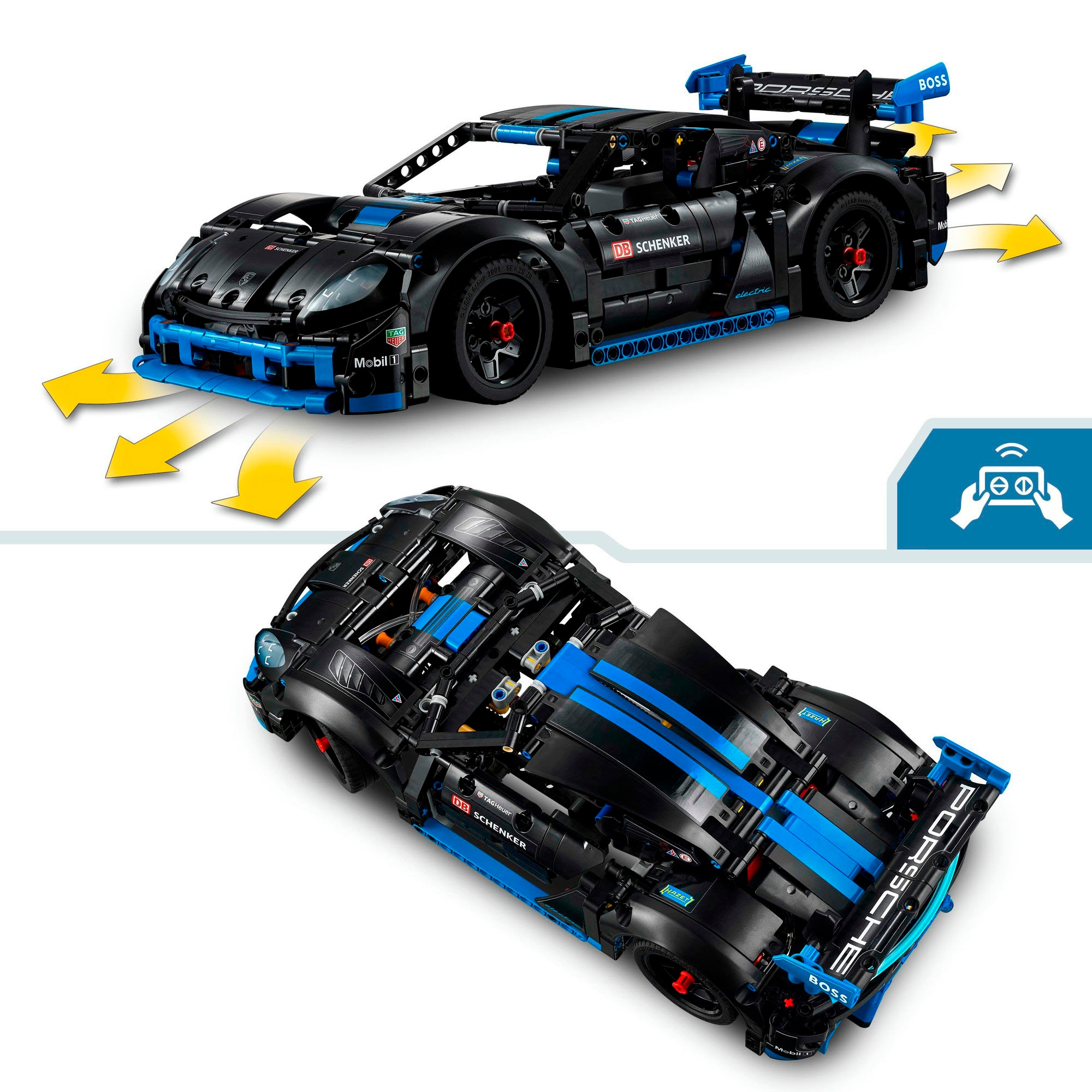LEGO® Pions de construction »Porsche GT4 e-Performance Rennwagen (42176), LEGO Technic« Made in Europe