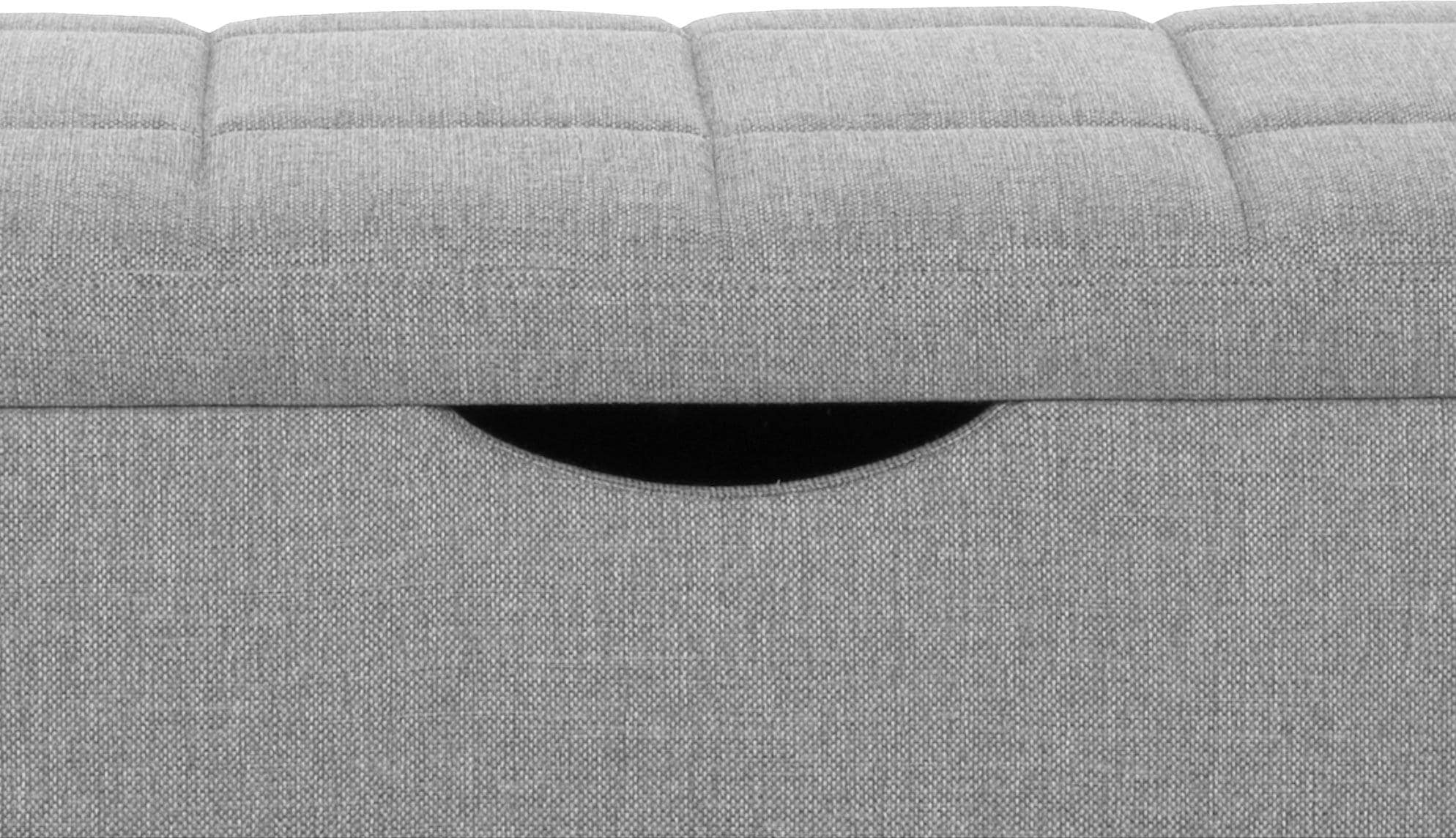 PLACES OF STYLE Hockerbank »Checked« mit Stauraum, Breite 120 cm und 160 cm, als Bettbank geeignet