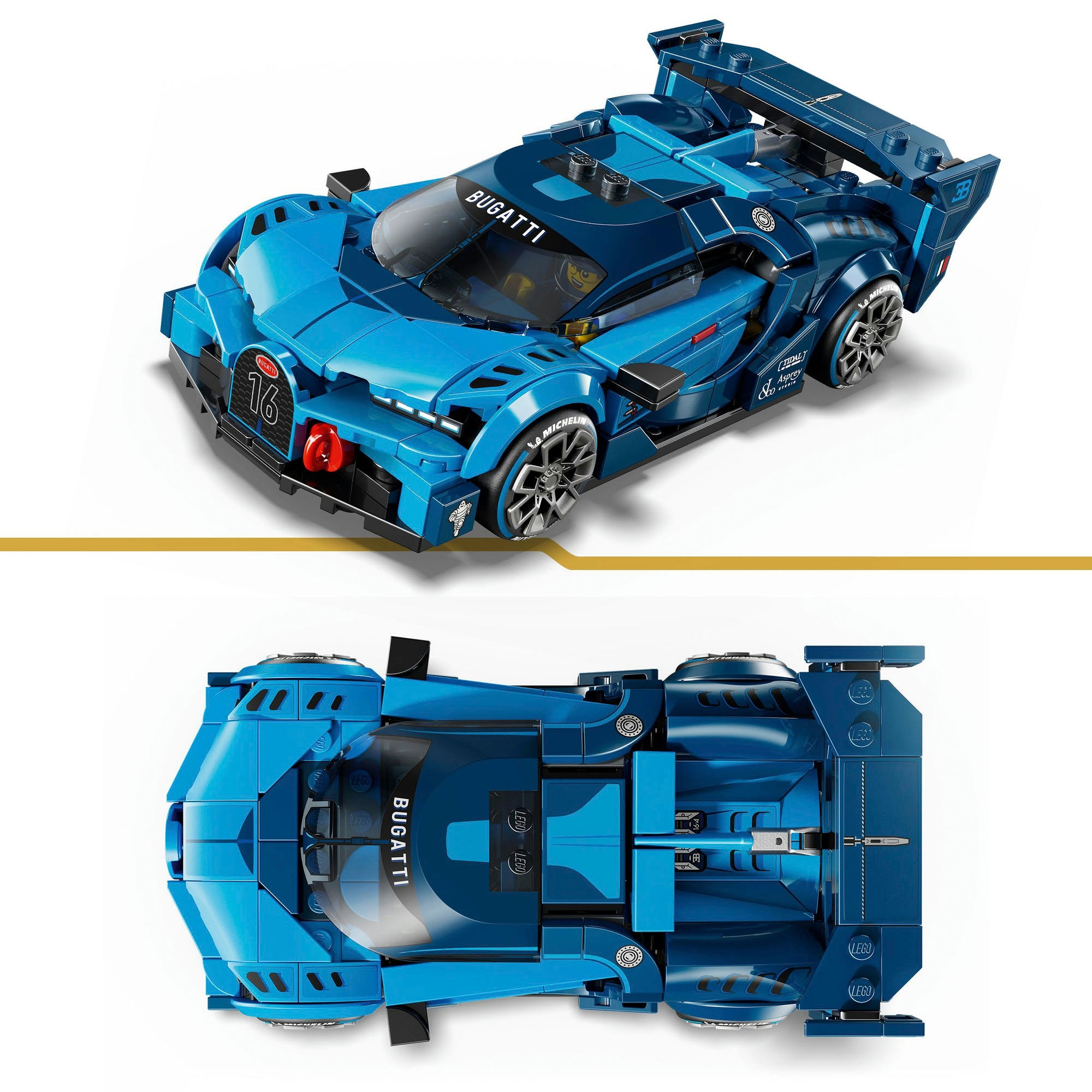 LEGO® Pions de construction »Bugatti Vision GT Hypersportwagen (77253), LEGO Speed Champions« Made in Europe
