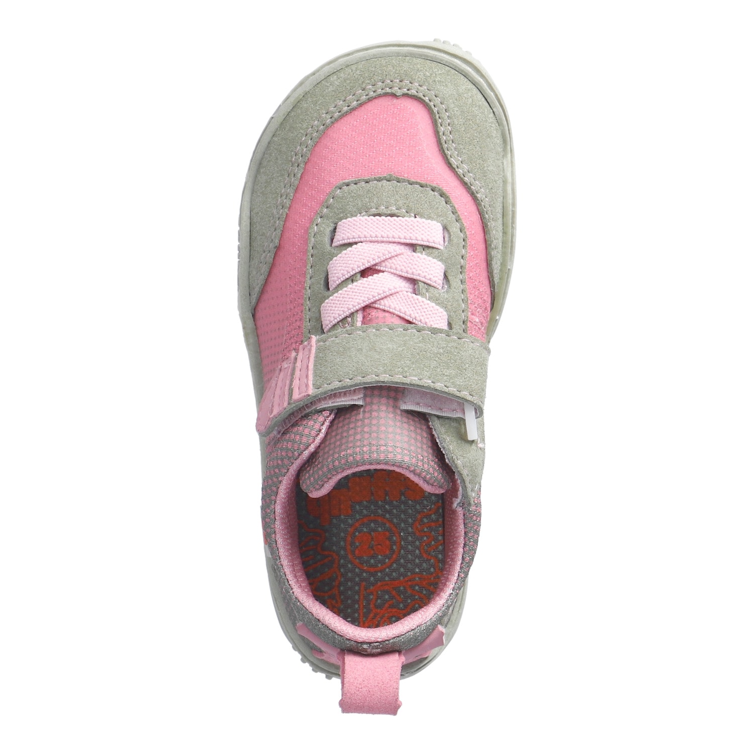 qnuffs Chaussures pieds nus »Fichte«  Chaussure à velcro, sneaker, chaussure basse avec empiècements contrastés