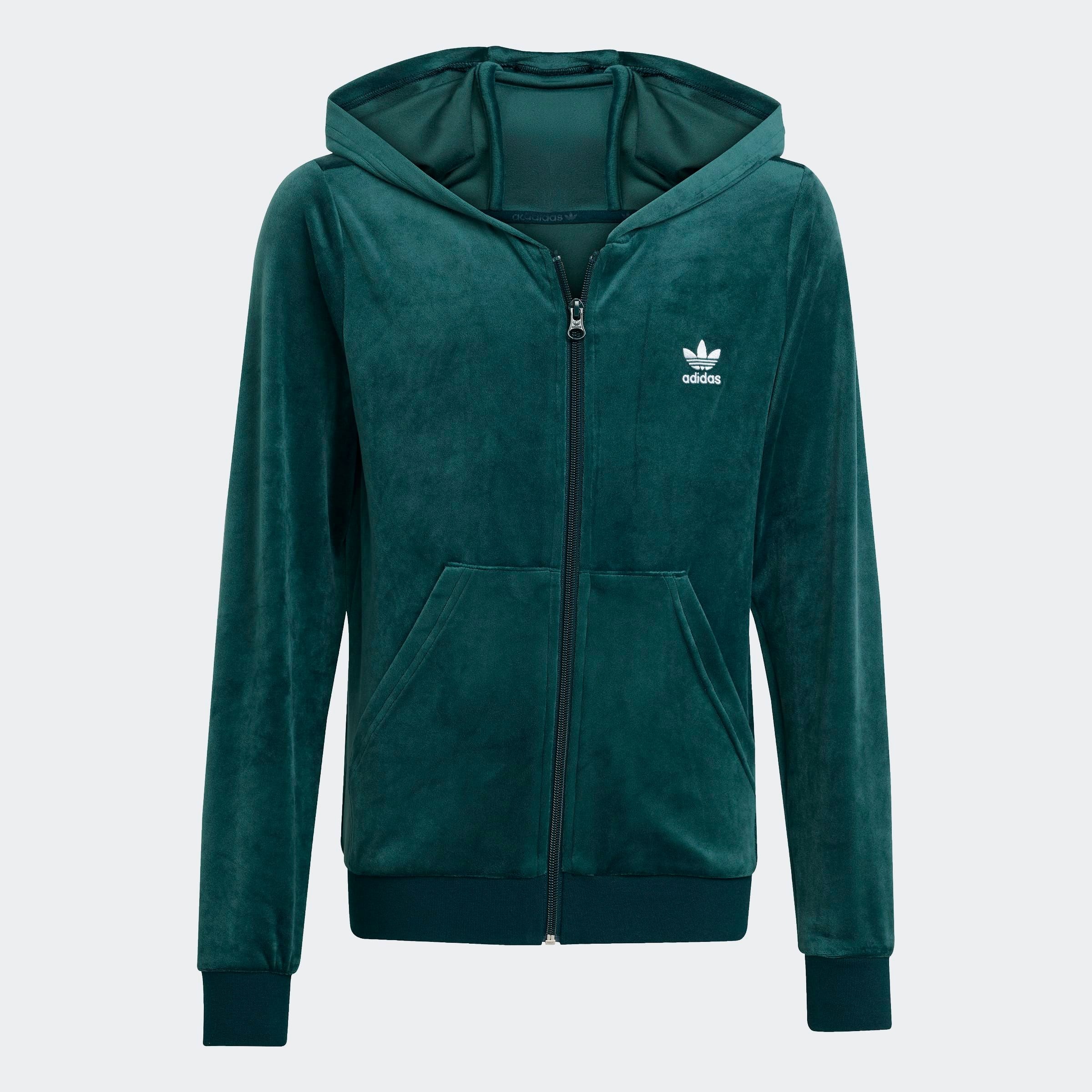adidas Originals Sweat à capuche »AUS VELOURS MIT REISSVERSCHLUSS«
