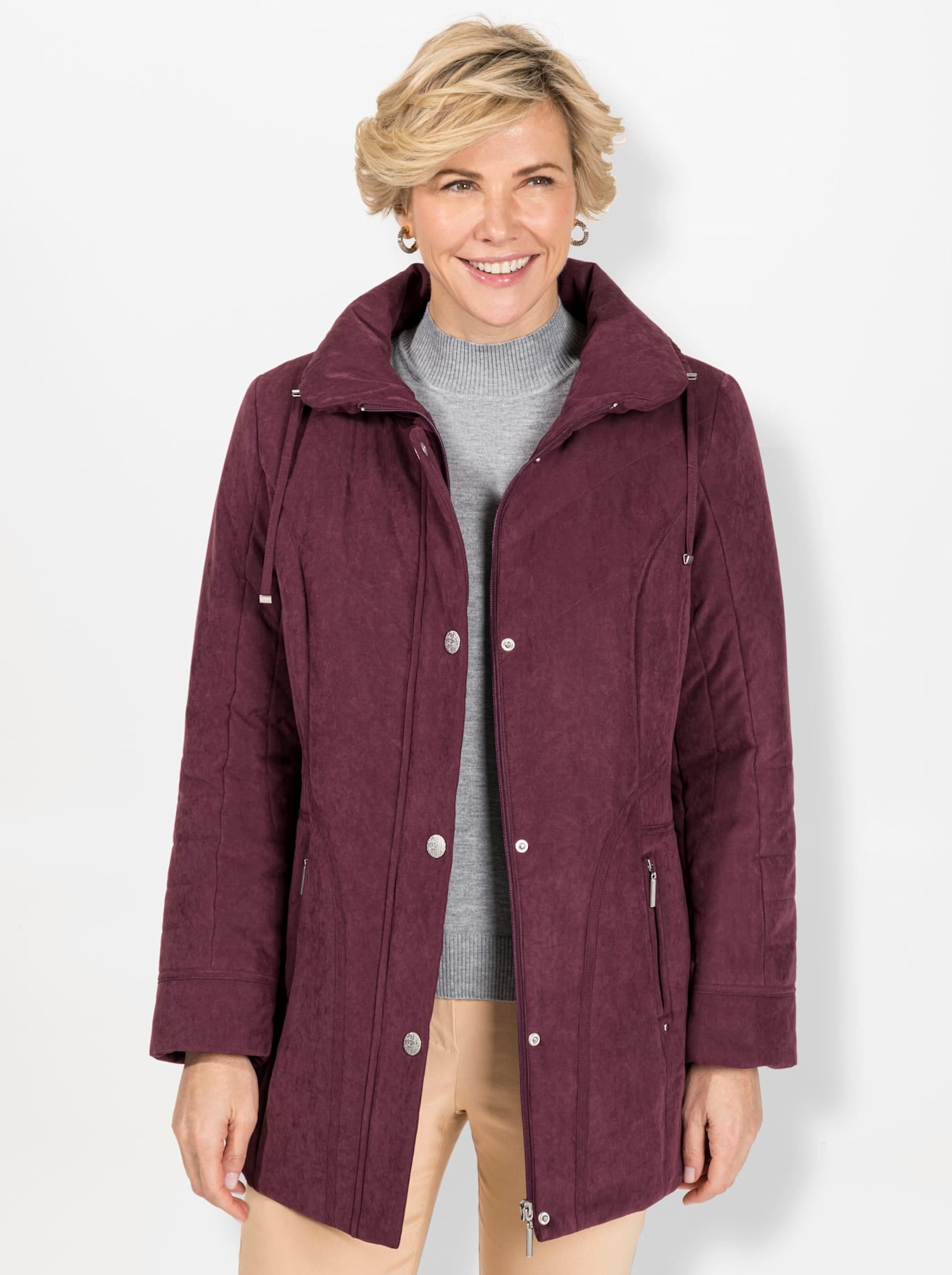 Classic Steppjacke, ohne Kapuze