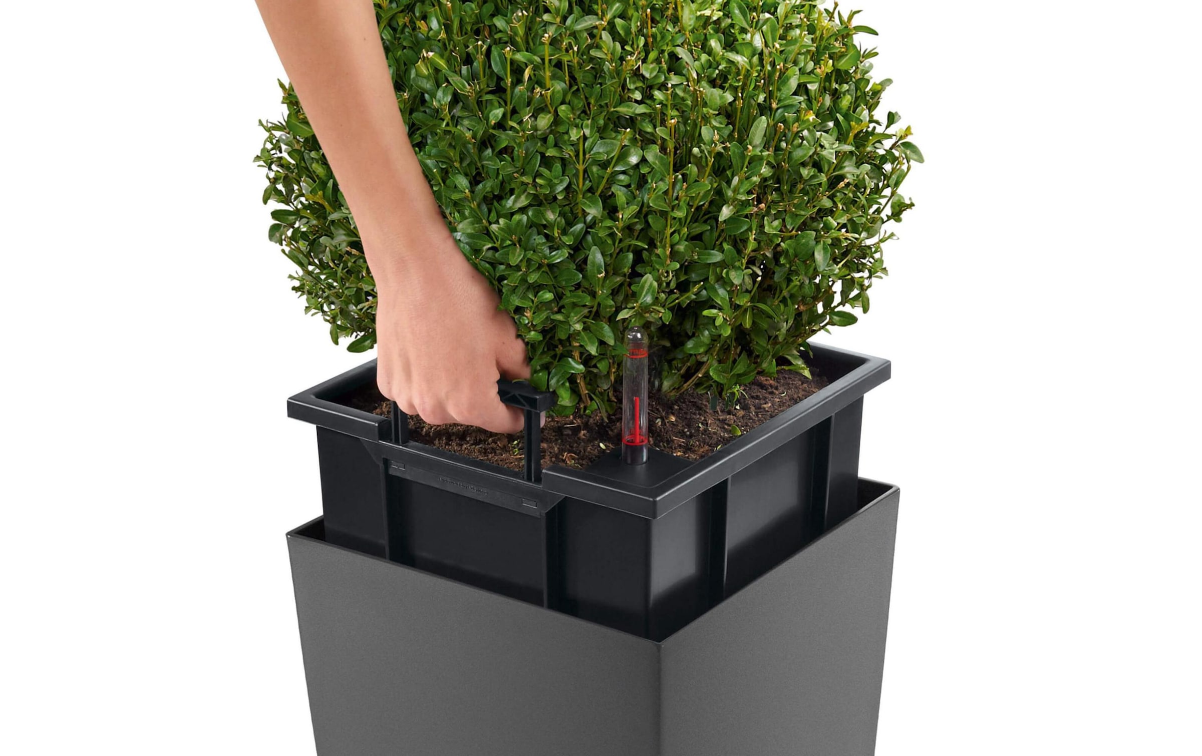 Blumentopf »Lechuza Cubico Premium 30 Weiss«