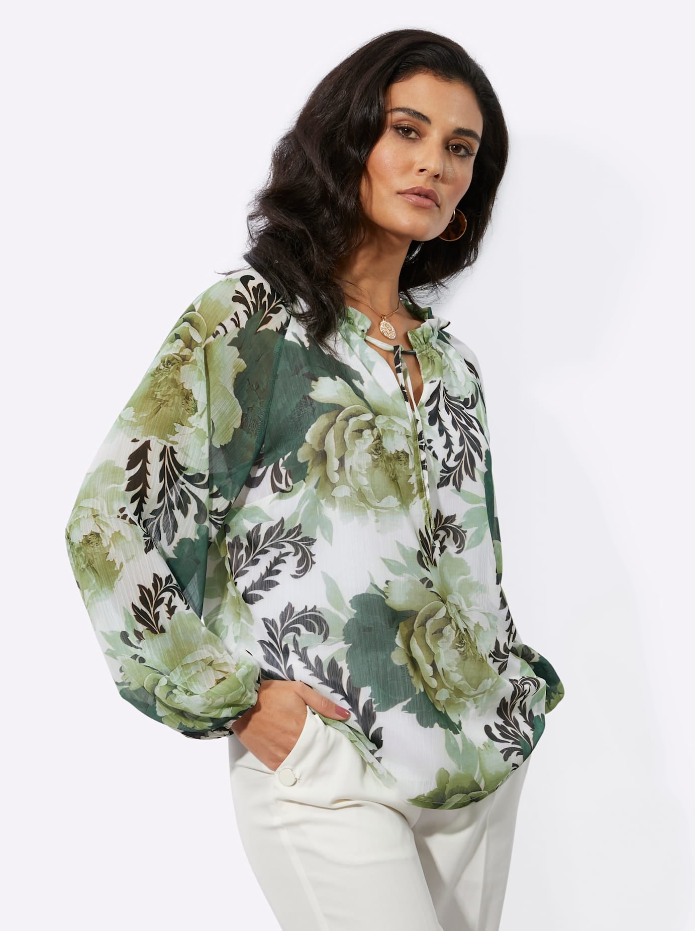creation L Druckbluse