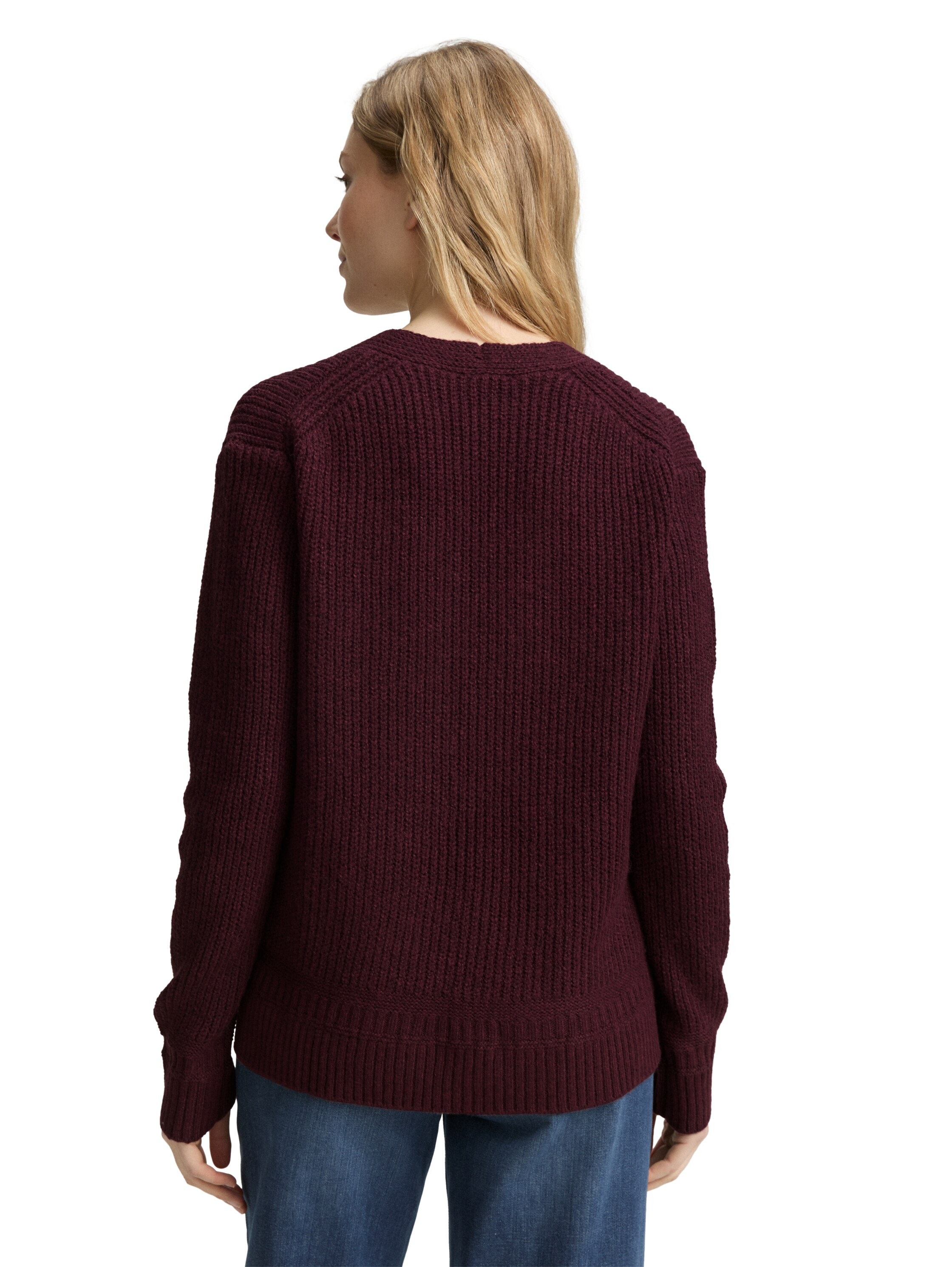 TOM TAILOR Strickpullover, mit Rippstruktur