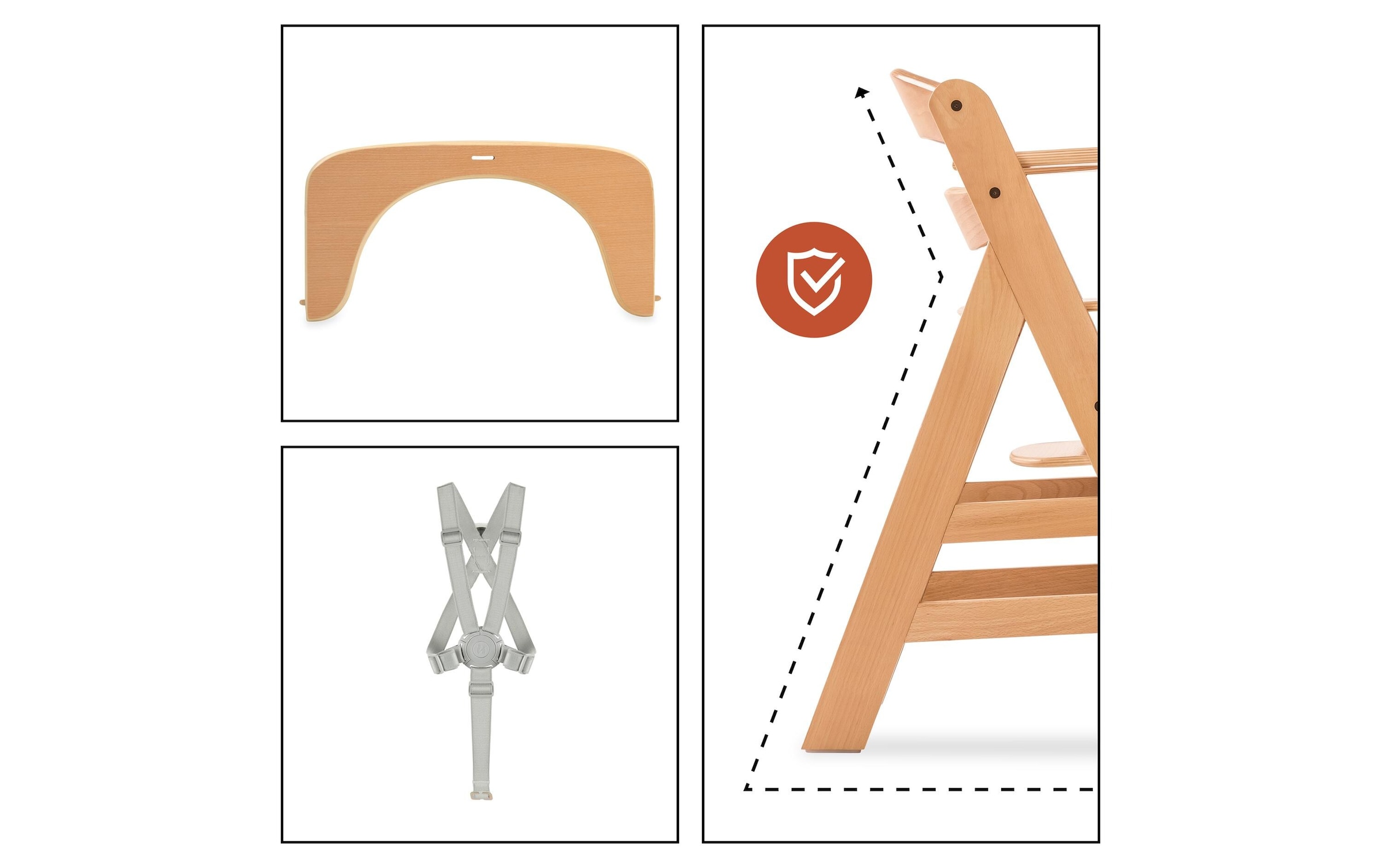 Hauck Chaise haute »Hochstuhl Alpha+ Pro, mit Newborn-Aufsatz« () dieses Produkt besteht aus FSC®-zertifiziertem Material