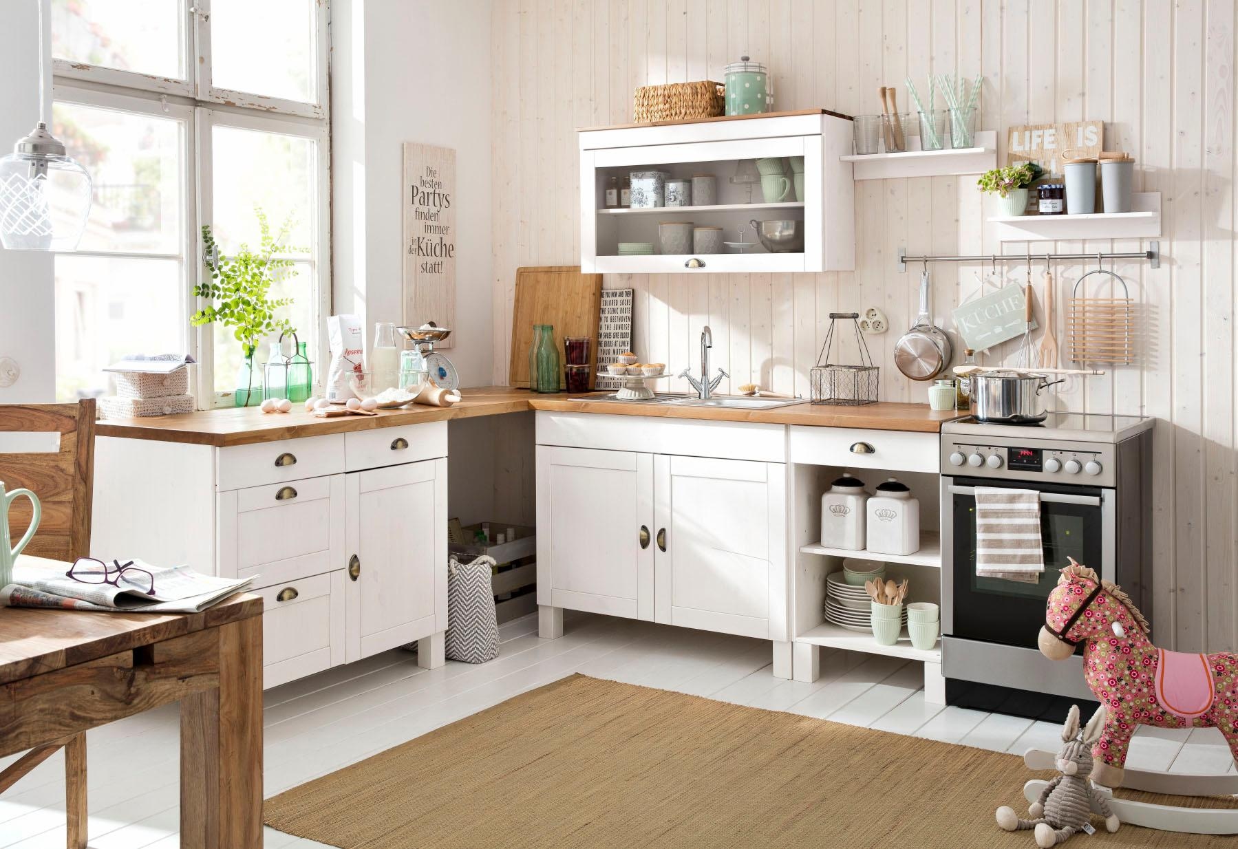 Arbeitsplatte ohne versandkostenfrei 350 Home Küchenzeile 35mm affaire »Oslo«, Breite cm, stark, auf E-Geräte