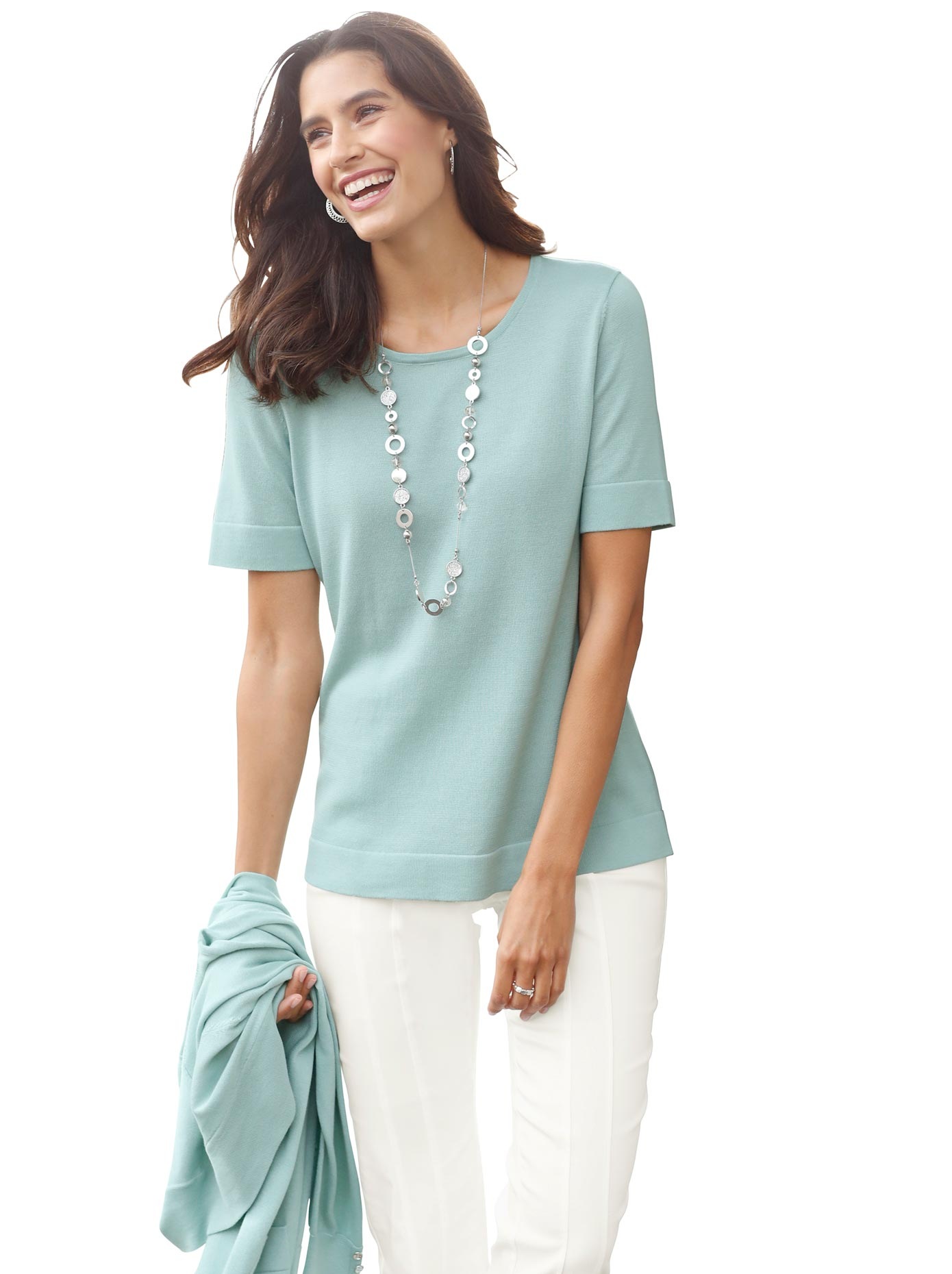 Image of Inspirationen Kurzarmpullover »Pullover« bei Ackermann Versand Schweiz