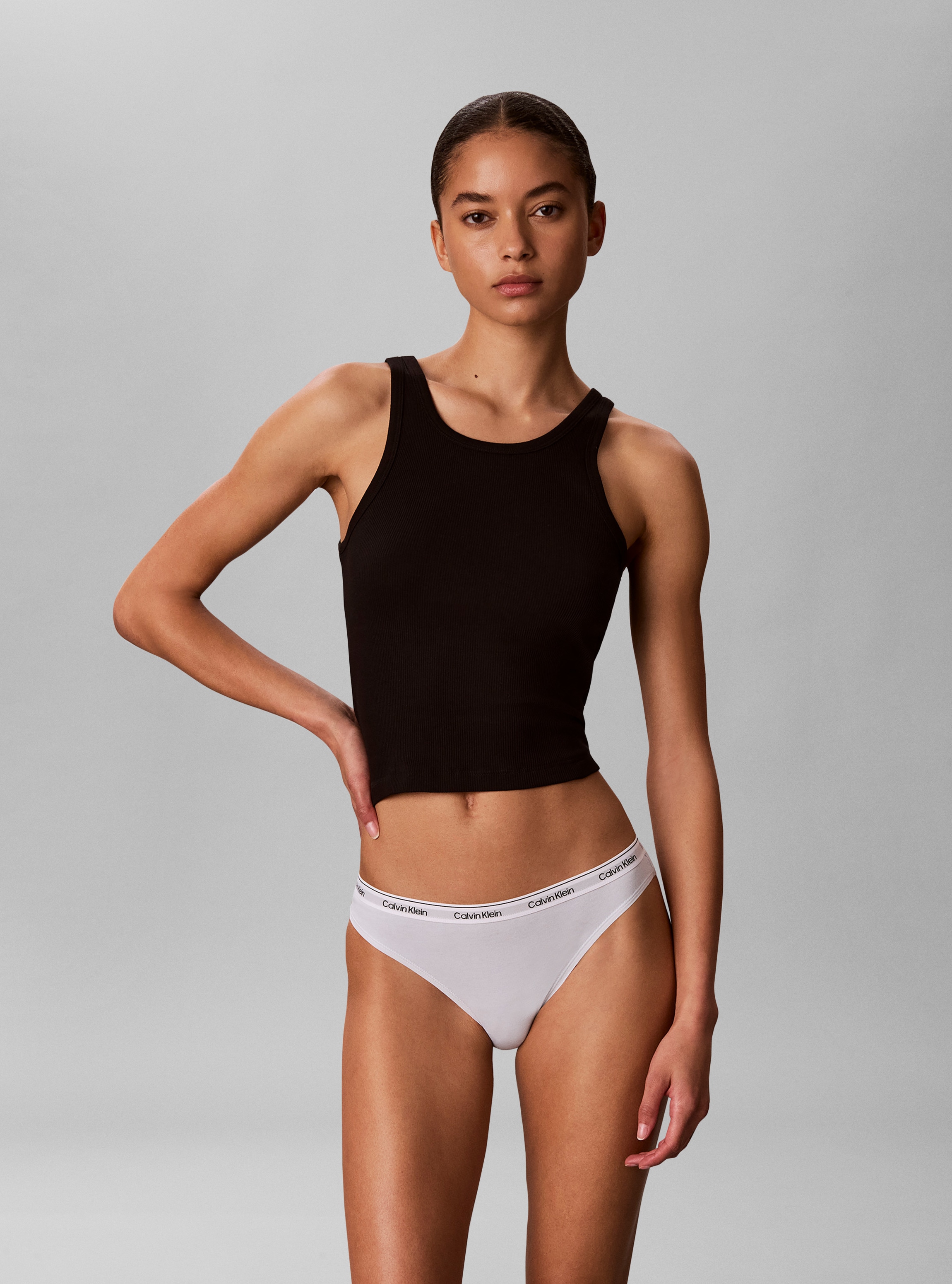 Calvin Klein Underwear Slip de bikini »BIKINI 3PK« Paquet, pack de 3,  coupe ajustée avec ceinture élastique