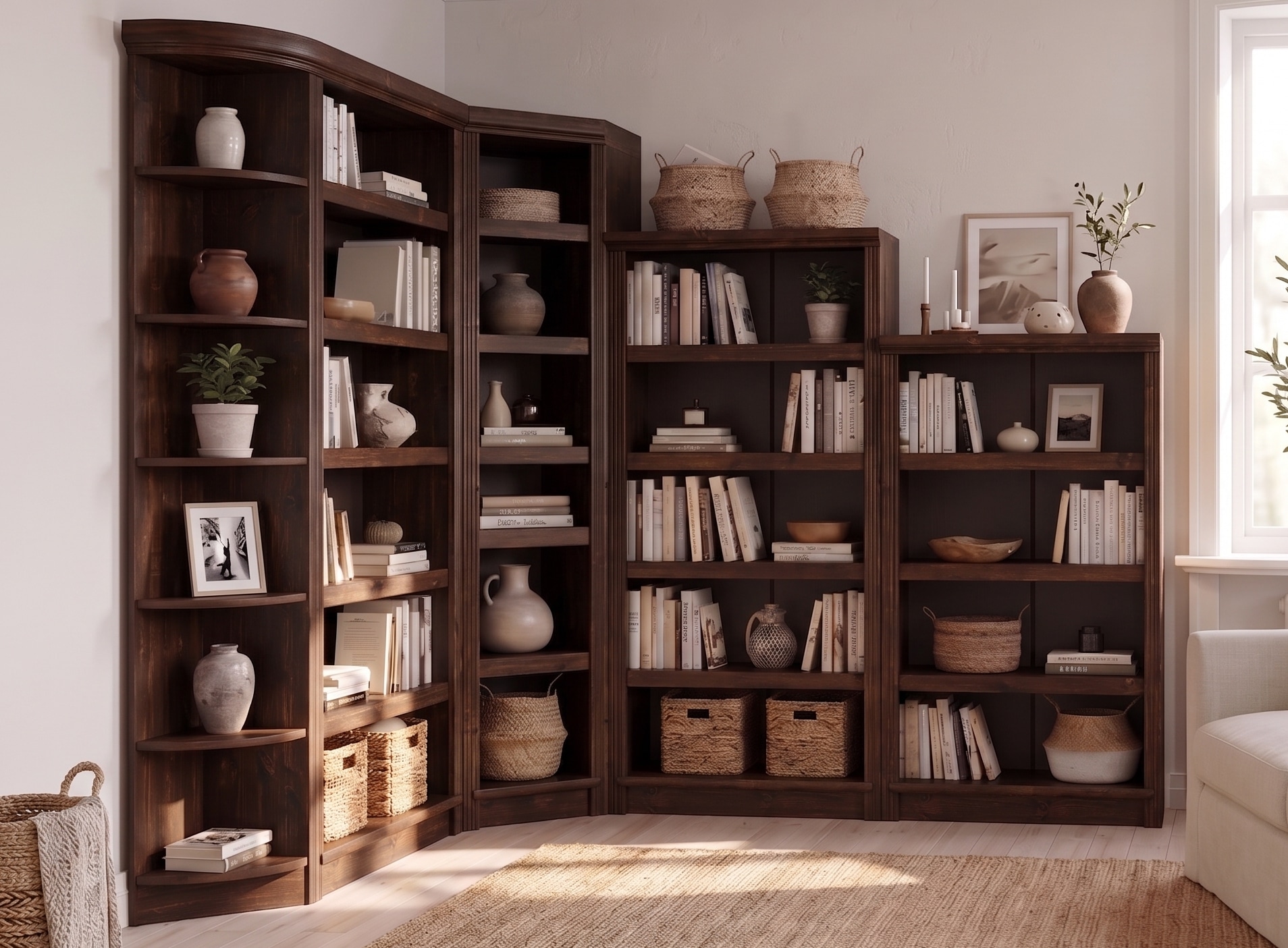 GOODproduct Étagère d'angle »Soeren Regal Höhe 220 cm, massive Kiefer, FSC®-zertifiziert« adapté aux étagères Soeren d’une profondeur de 29 cm