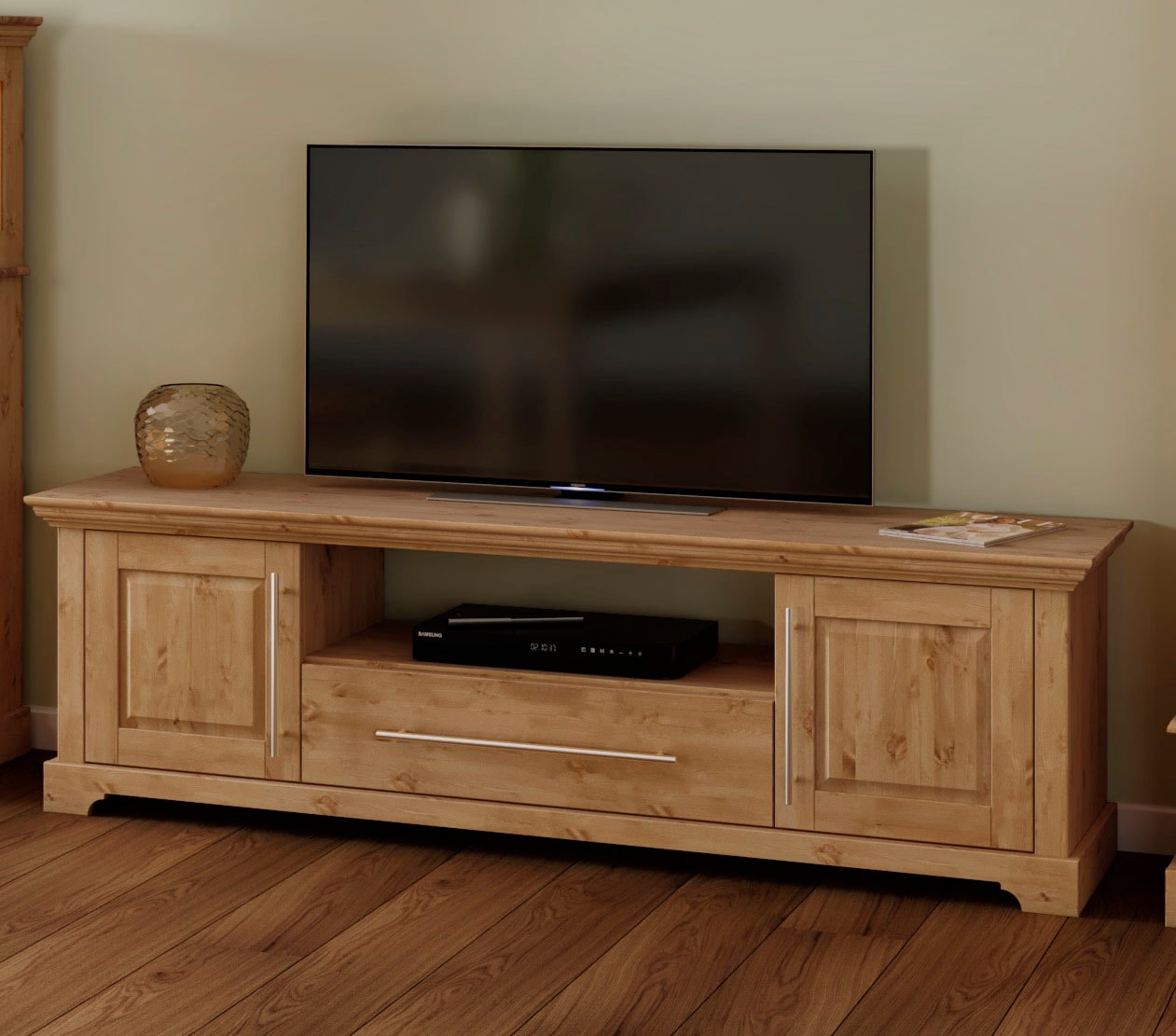 Home affaire Tableau TV »Meliss« Lowboard, 2-türig, Breite 171 cm, Kiefer massiv, FSC®