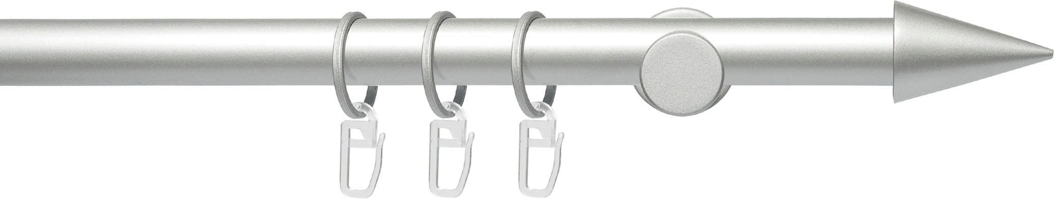 Image of Liedeco Gardinenstange "Fertigstilgarnitur 20 mm Power Spitze" Ø 2 mm 1 läufig-läufig Fixmass Gardinenstange Komplett