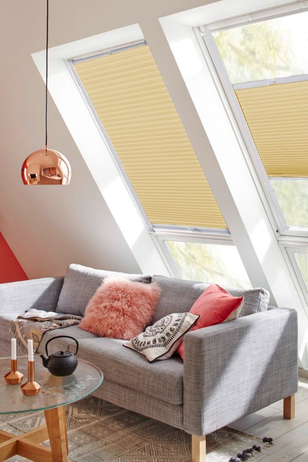 sunlines Dachfensterplissee »StartUp Style Honeycomb TL«, Lichtschutz, verspannt, mit Führungsschienen