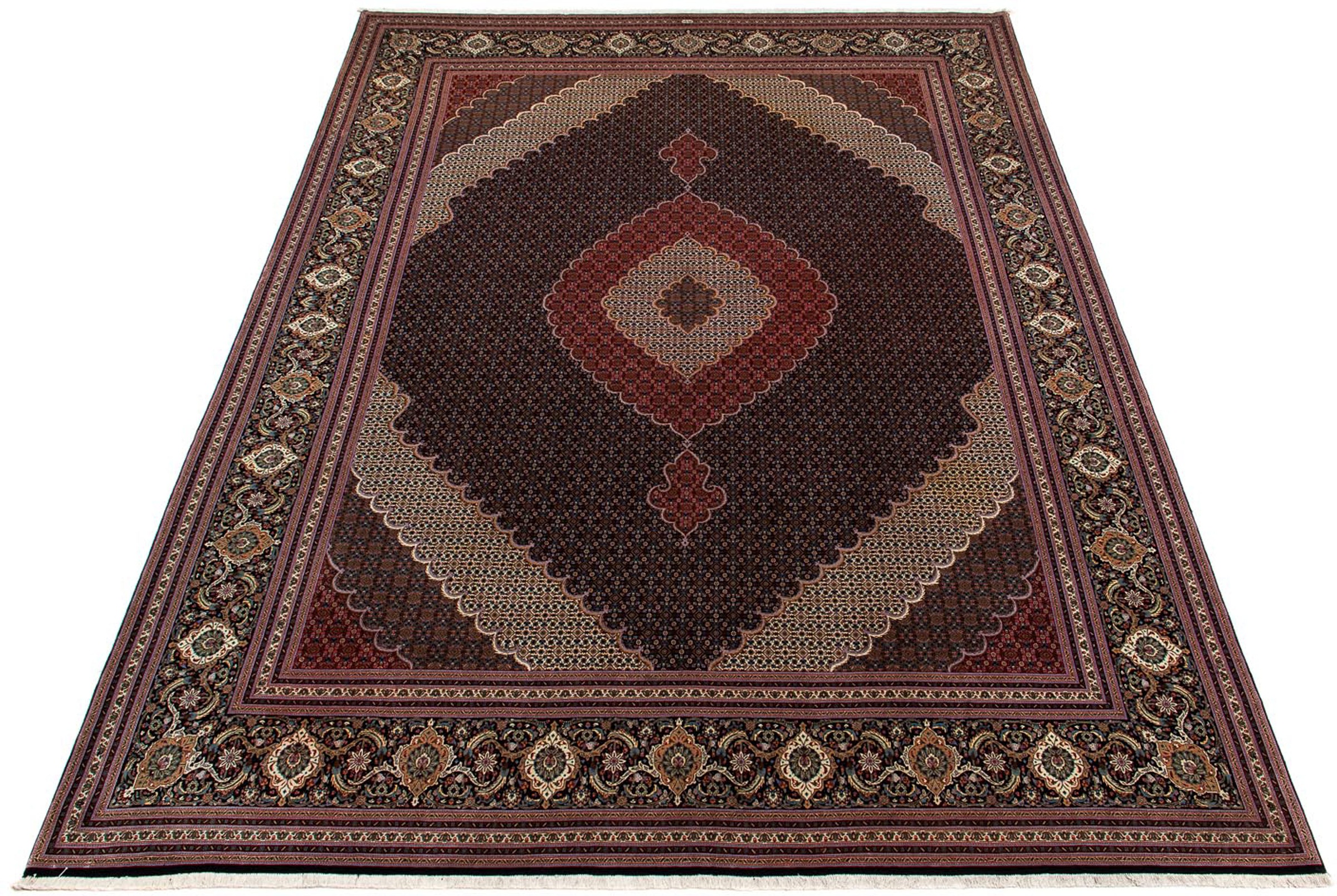 Image of morgenland Orientteppich »Perser - Täbriz - 400 x 304 cm - braun«, rechteckig, 10 mm Höhe, Wohnzimmer, Handgeknüpft, Einzelstück mit Zertifikat bei Ackermann Versand Schweiz