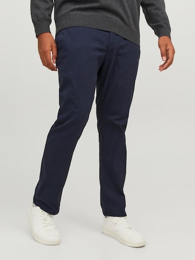 Image of Jack & Jones PlusSize Chinohose "JPSTMARCO JJDAVE LC NOOS PLS" Baumwollmischung, slim fit