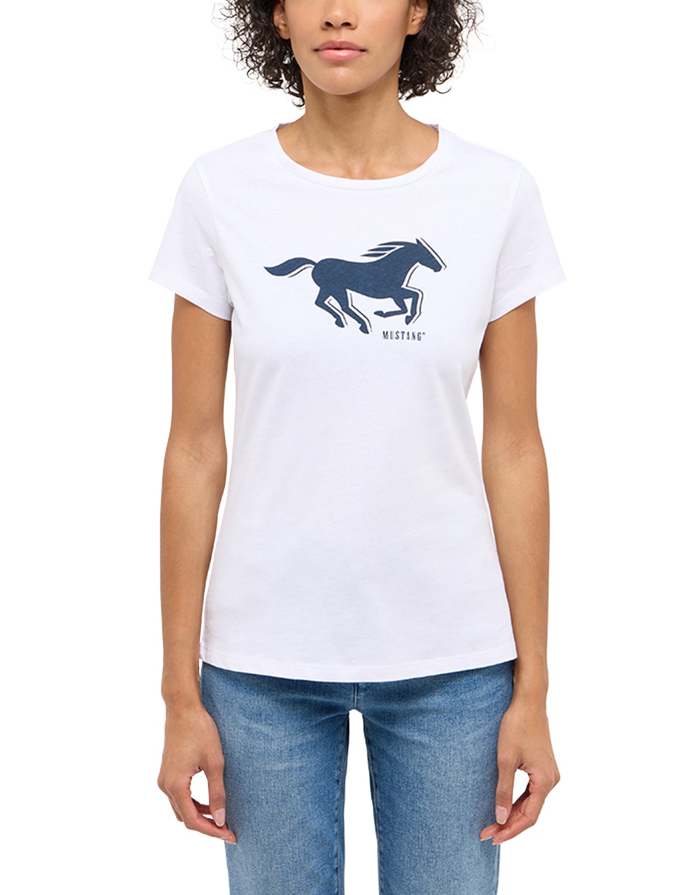 Image of MUSTANG Kurzarmshirt "Damen Style Loa"