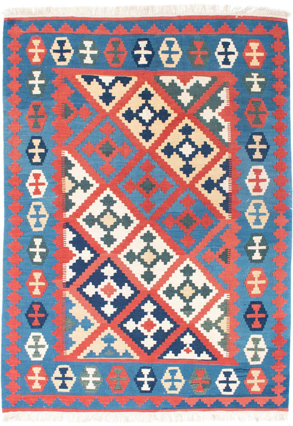 Image of morgenland Hochflor-Läufer »Gabbeh Nomadisch Blu 190 x 82 cm«, rechteckig, 2 mm Höhe, Handgeknüpft bei Ackermann Versand Schweiz