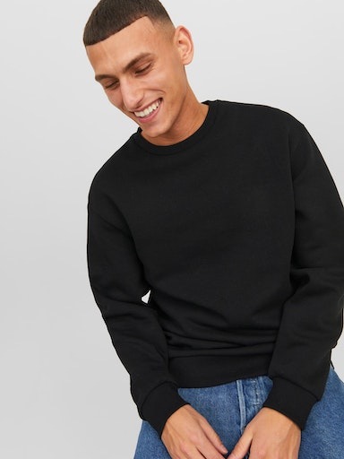 Jack & Jones Sweatshirt »JJEBRADLEY SWEAT CREW NOOS«, mit Rippbündchen