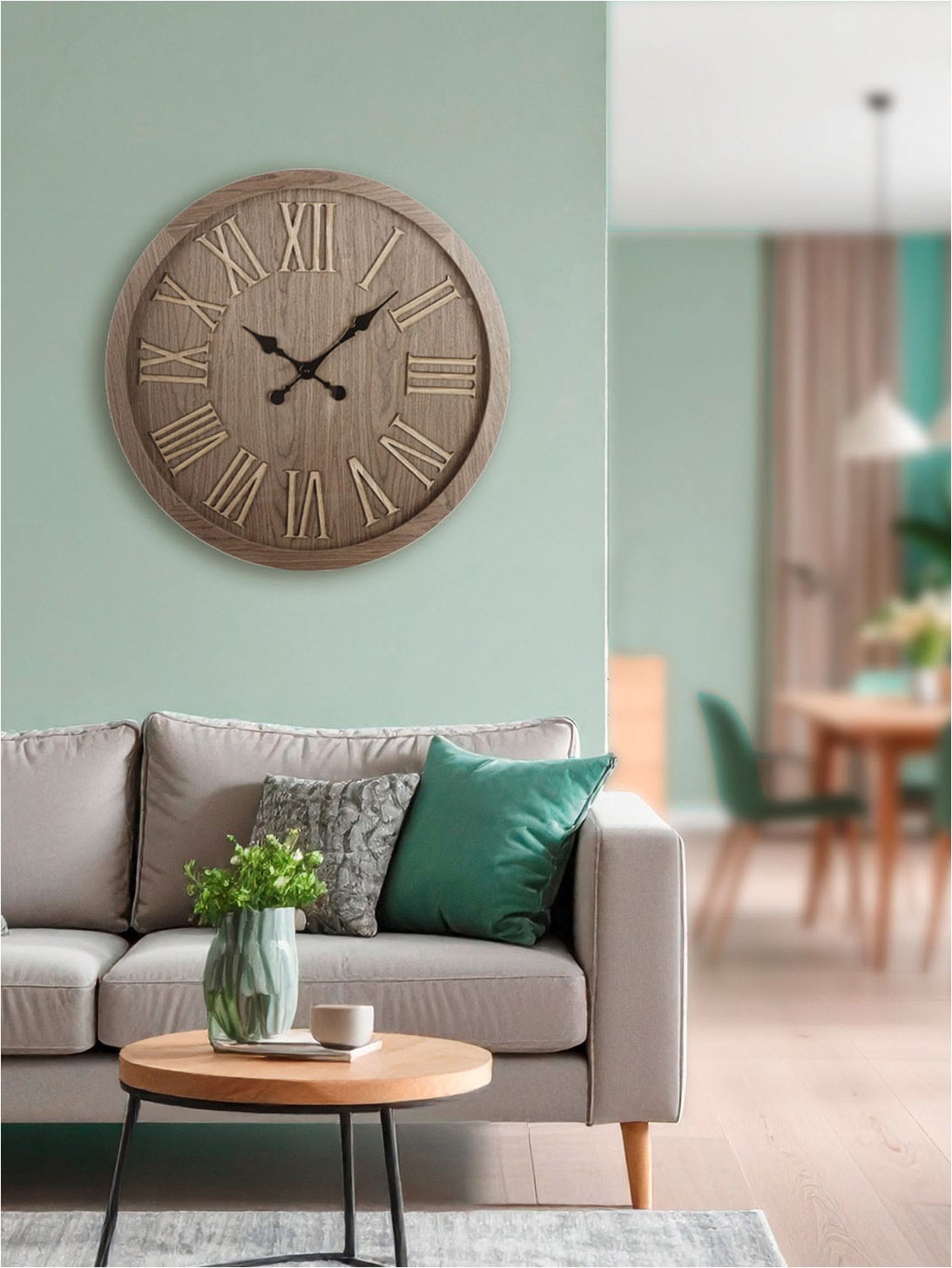 GILDE Wanduhr »Wanduhr rund Wendell«