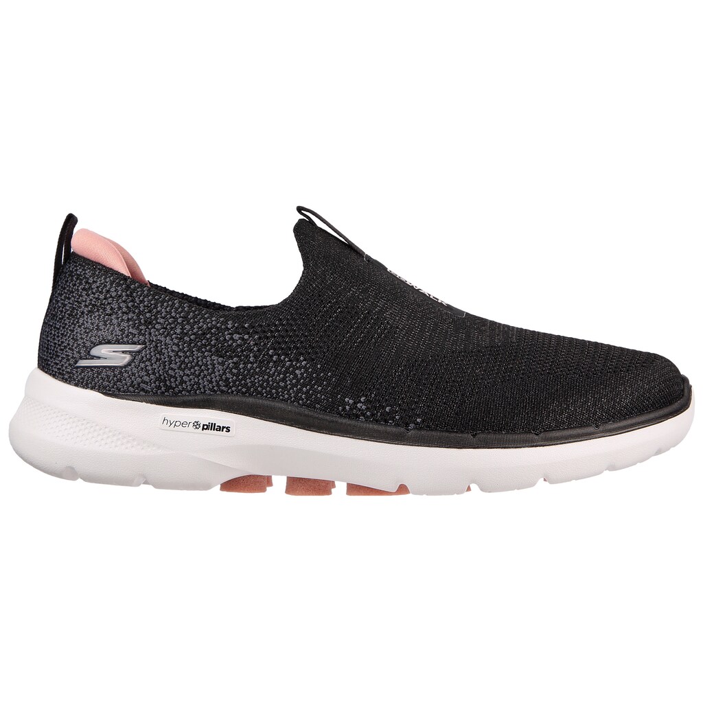 Skechers Slip-On Sneaker »GO WALK 6 GLIMMERING«, mit gepolstertem Fersenpart