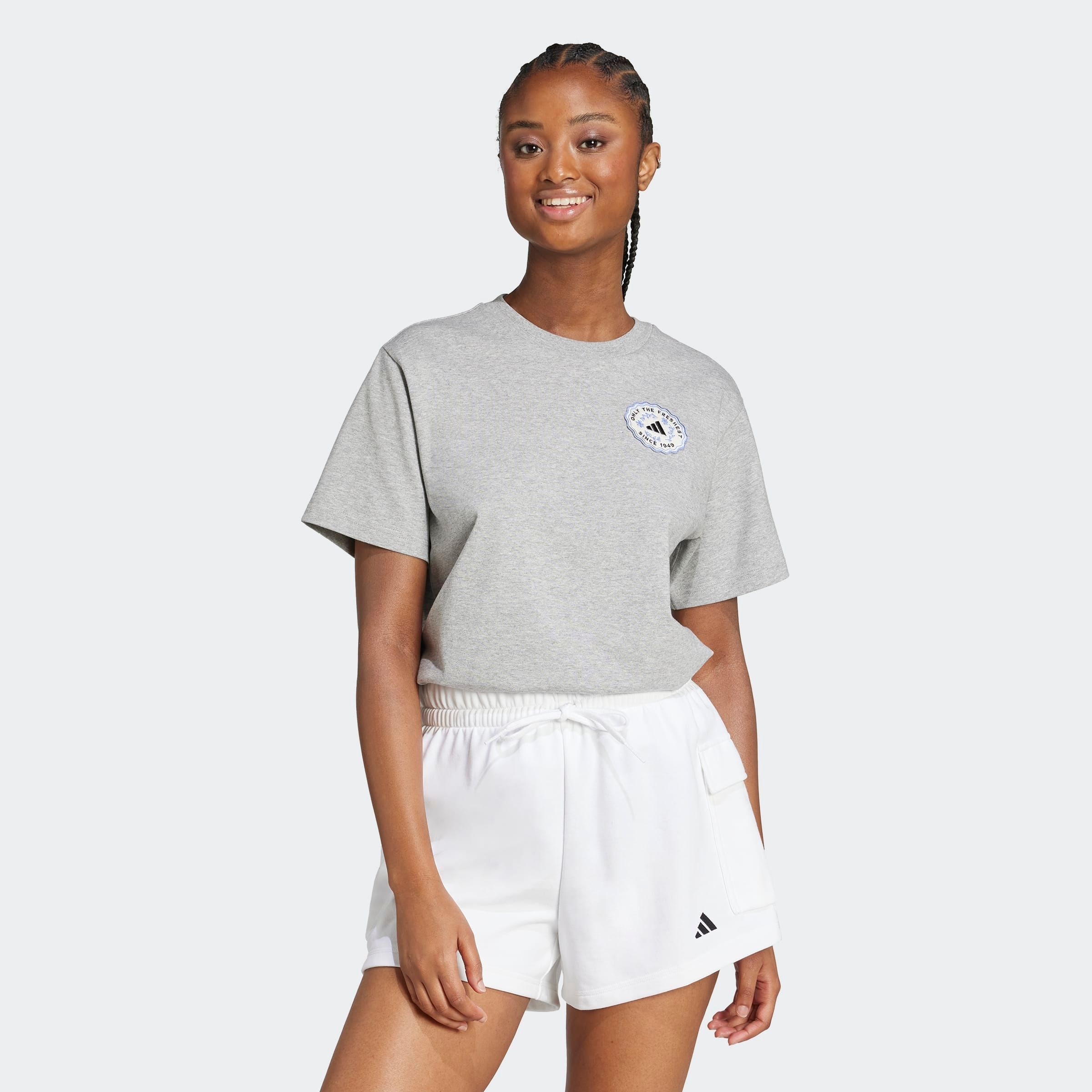 Image of adidas Sportswear T-Shirt "FARMERS MARKET GRAPHIC" sportlicher Stil, kurze Ärmel, für Laufen geeignet