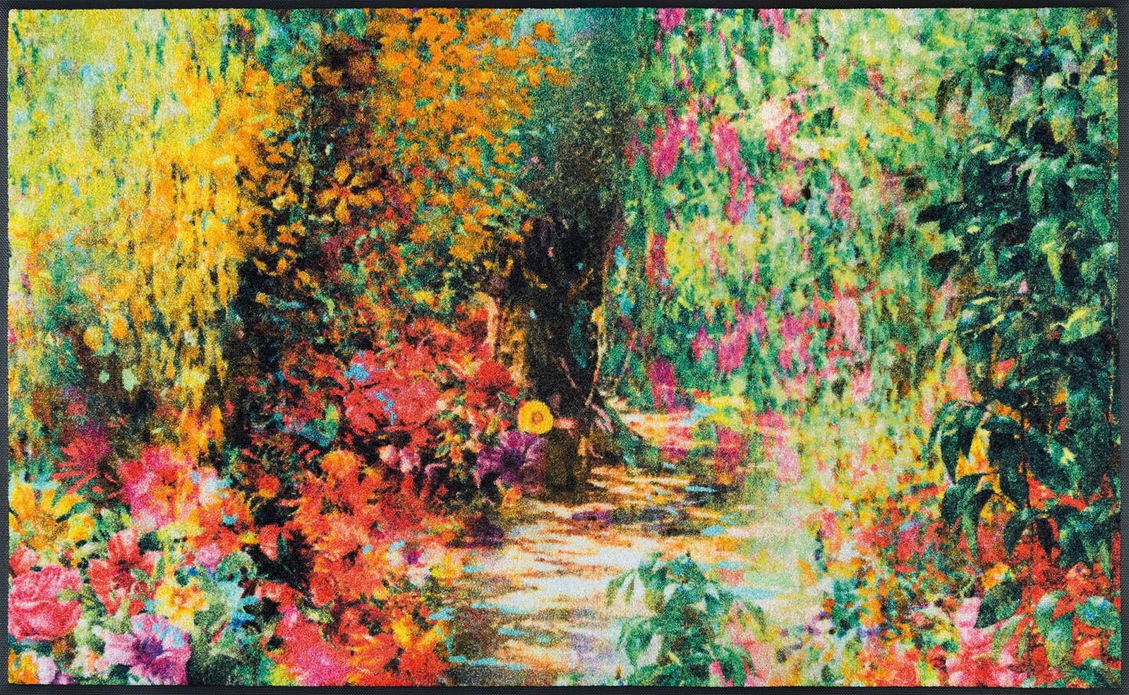 Image of wash+dry by Kleen-Tex Fussmatte »Primavera«, rechteckig, 7 mm Höhe, Schmutzfangmatte, Motiv Blumen, rutschhemmend, waschbar bei Ackermann Versand Schweiz