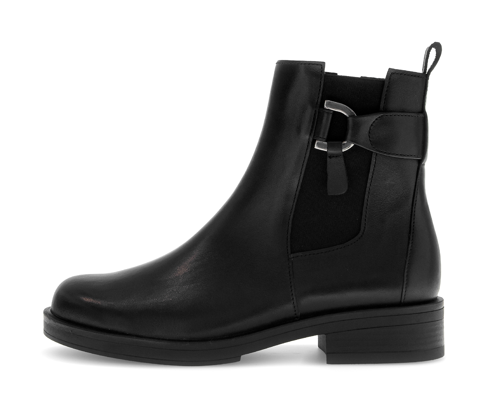 Gabor Chelseaboots  , Bockabsatz, Stiefelette, Businessschuh mit Schmuckelement