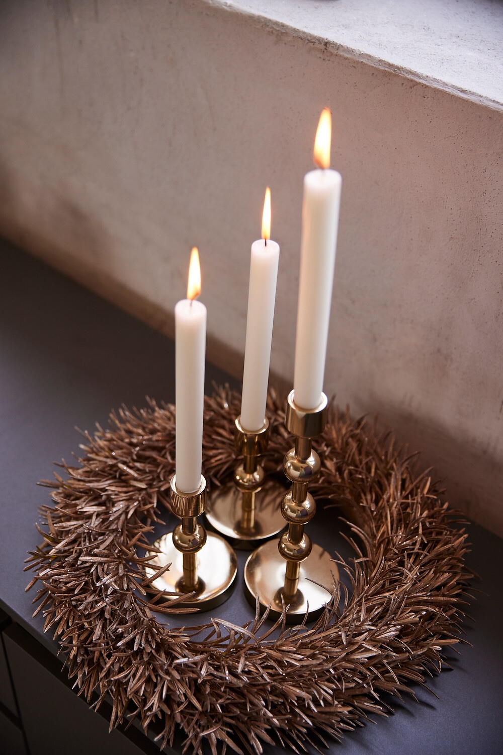 LeGer Home by Lena Gercke Dekokranz »Marica, Weihnachtsdeko« Kranz in goldfarbener Optik, Türkranz, Ø ca. 43 cm