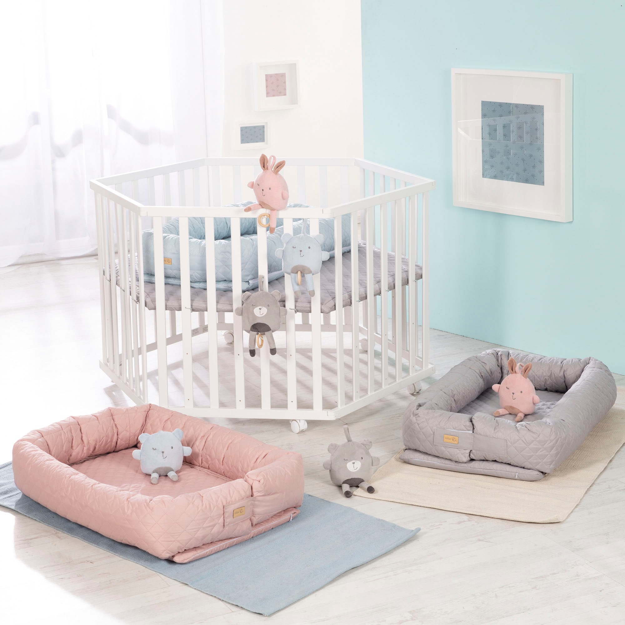 roba® Nid douillet »Babyounge, roba Style, silbergrau« 3in1