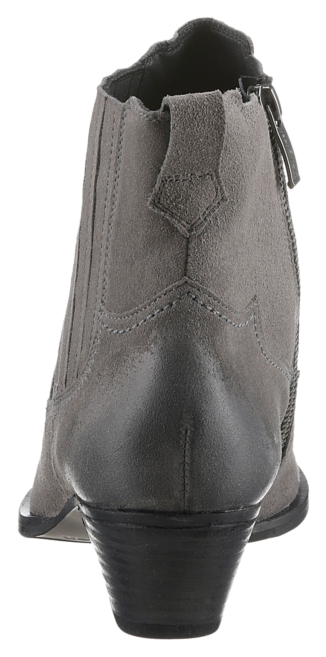 Paul Green Westernstiefelette, Cowboystiefelette, Blockabsatz, in spitz zulaufender Form