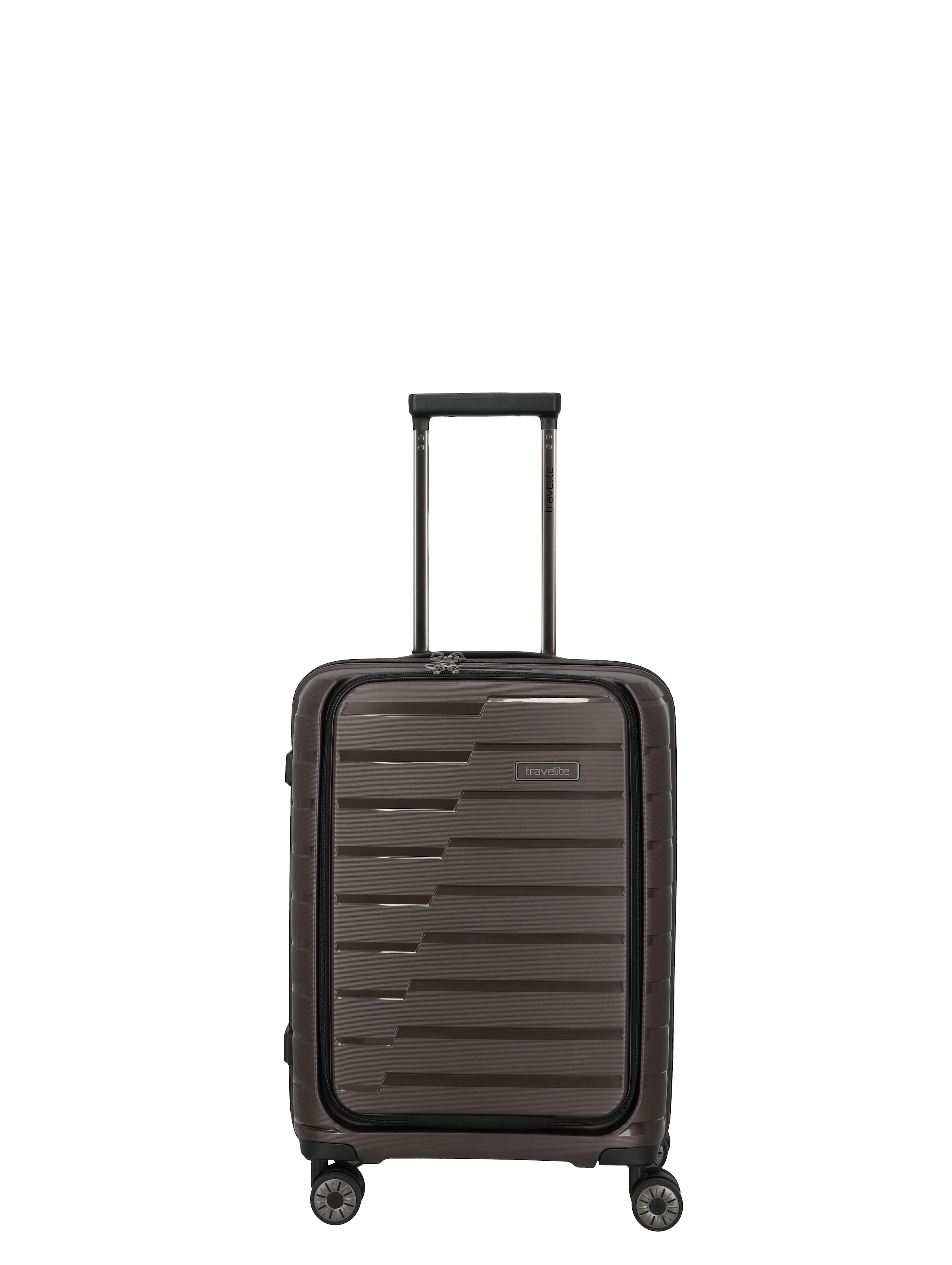 travelite »AIR BASE Reisekoffer Hartschale« 43 litre 4 Rollen matériau résistant et agencement intérieur ingénieux